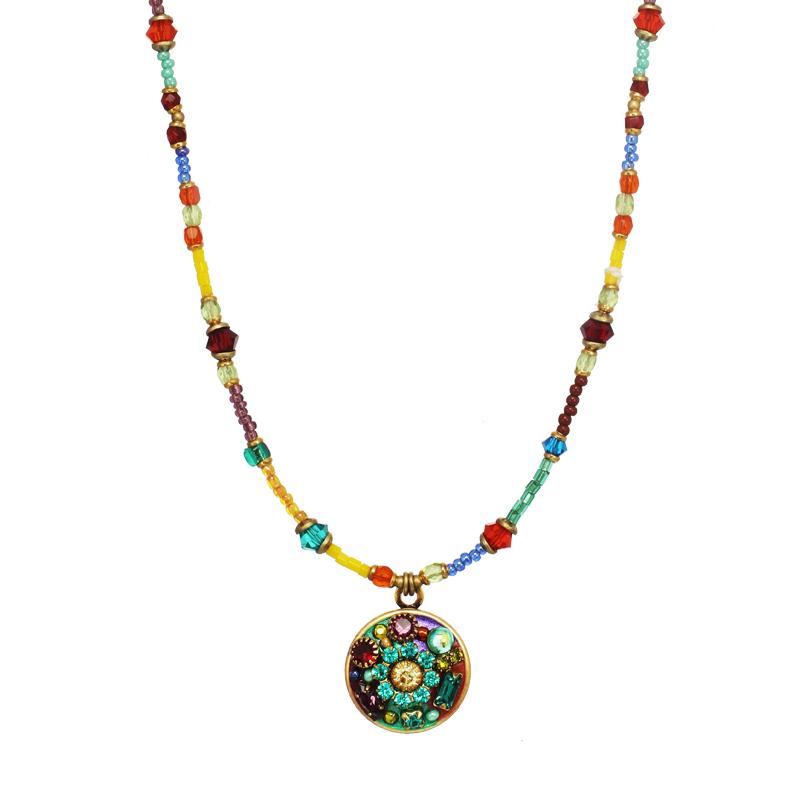 Michal Golan Multi-Bright Round Necklace
