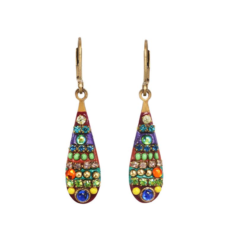 Michal Golan Multi-Bright Teardrop Earrings