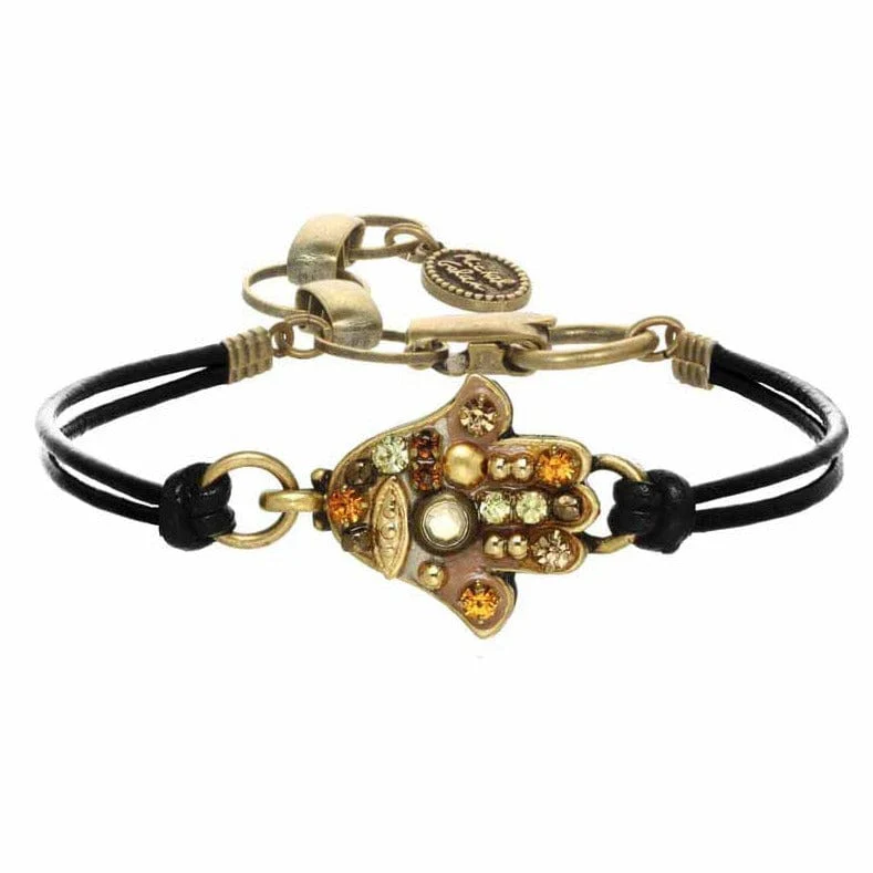 Michal Golan Multi Gold Hamsa Bracelet