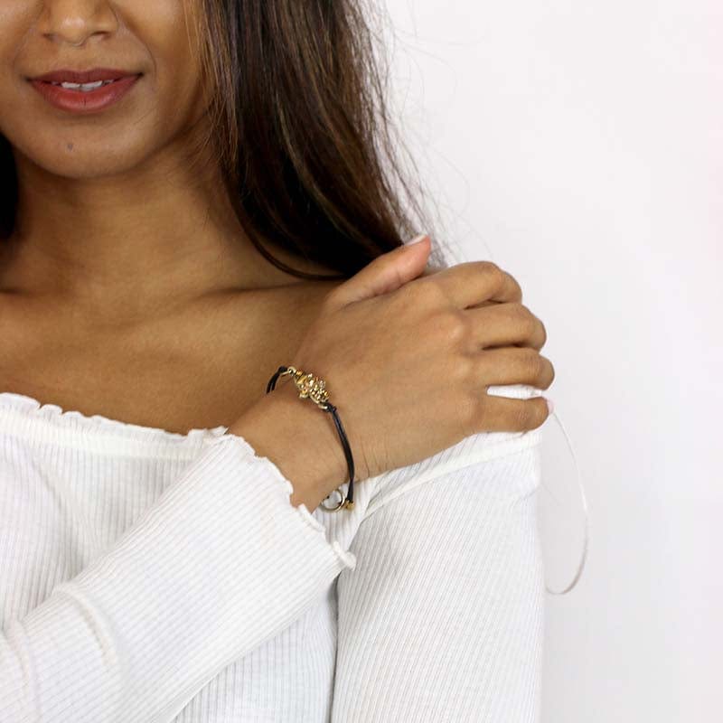 Michal Golan Multi Gold Hamsa Bracelet - Image 2