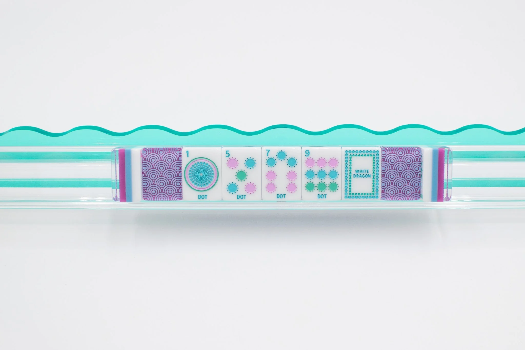 Crystal Confetti Purple | Mahjong with a Sprinkle of Color and Joy | Clear Top with Colorful Pattern and Layers - Image 11