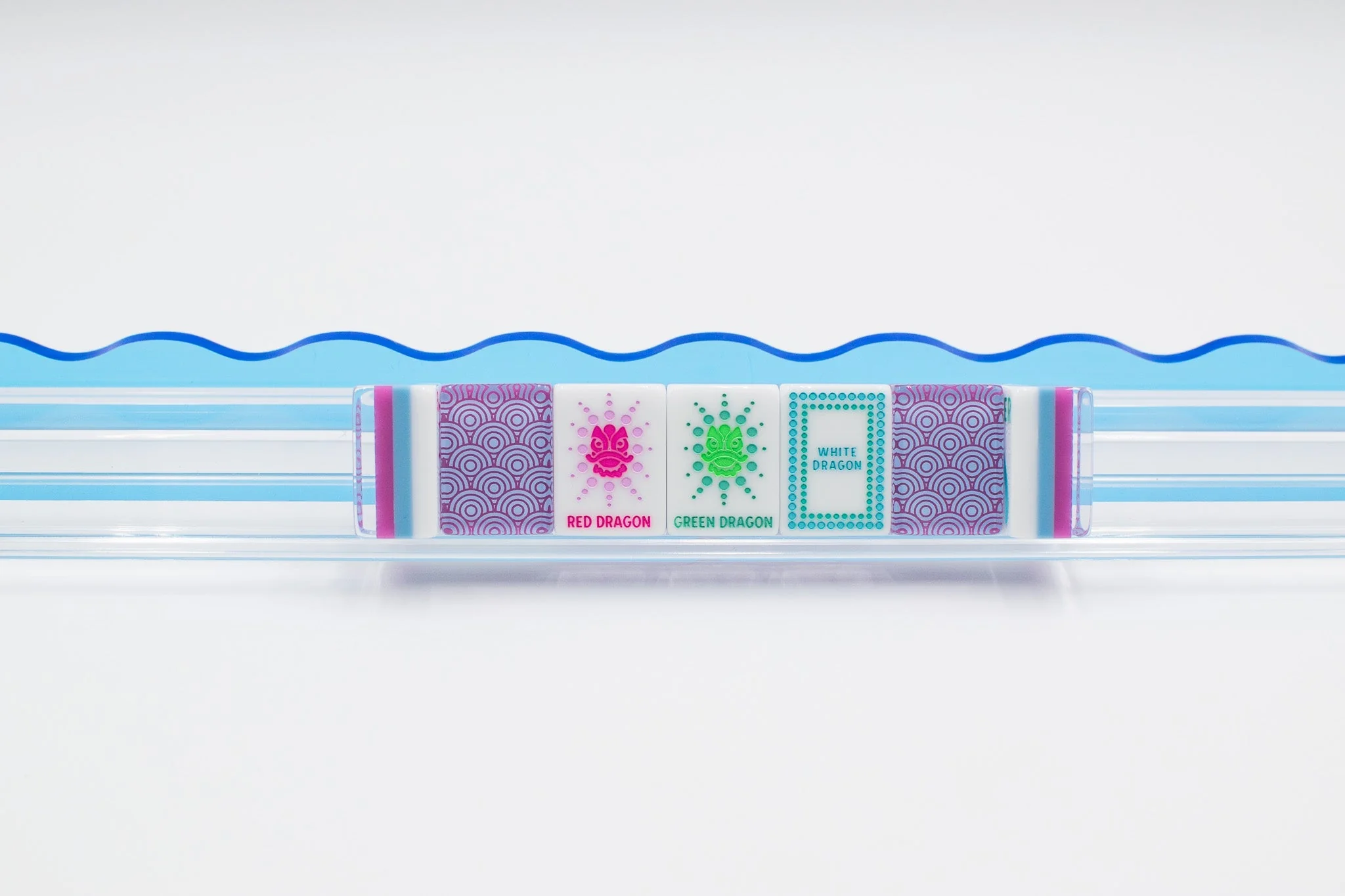 Crystal Confetti Purple | Mahjong with a Sprinkle of Color and Joy | Clear Top with Colorful Pattern and Layers - Image 13