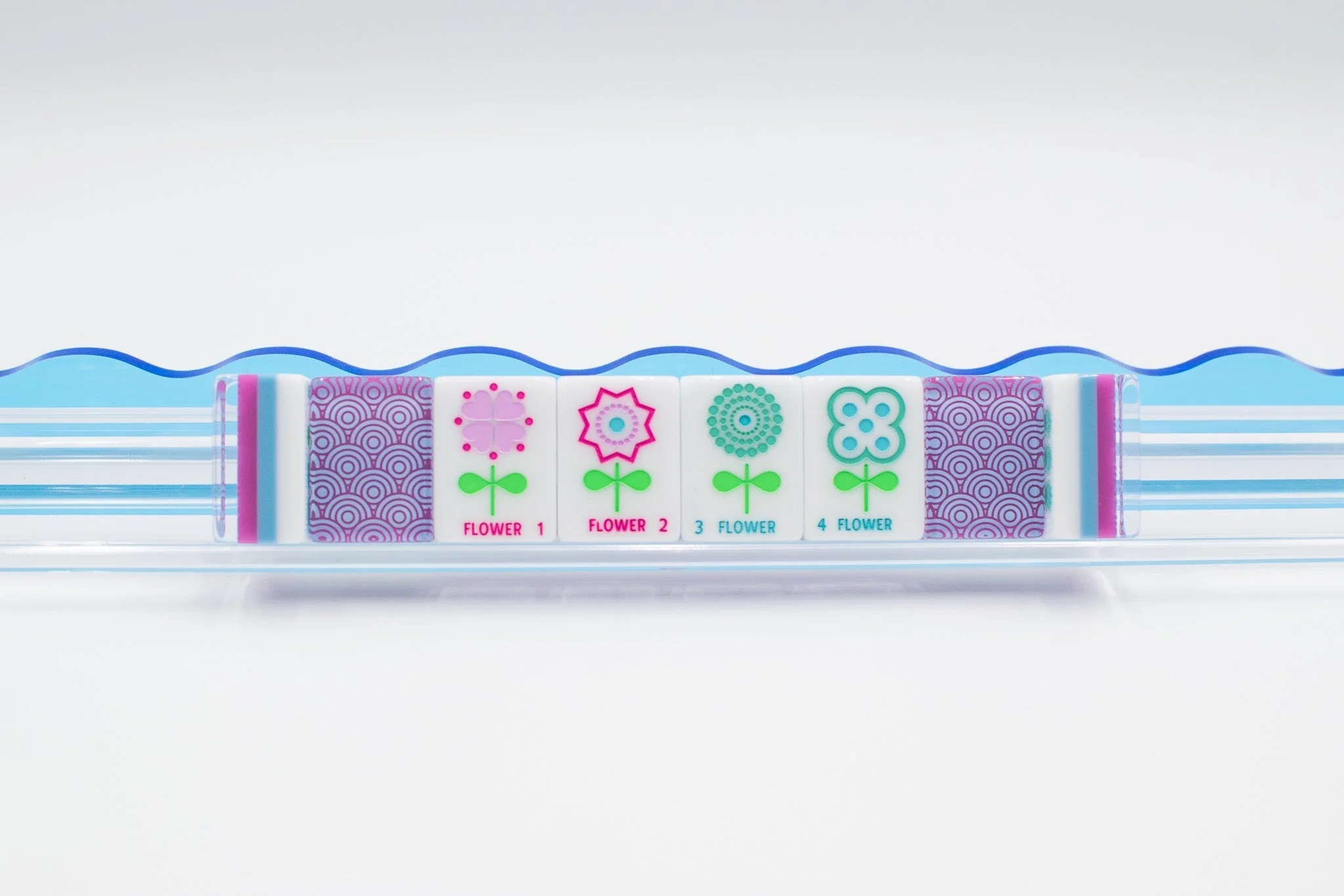 Crystal Confetti Purple | Mahjong with a Sprinkle of Color and Joy | Clear Top with Colorful Pattern and Layers - Image 14