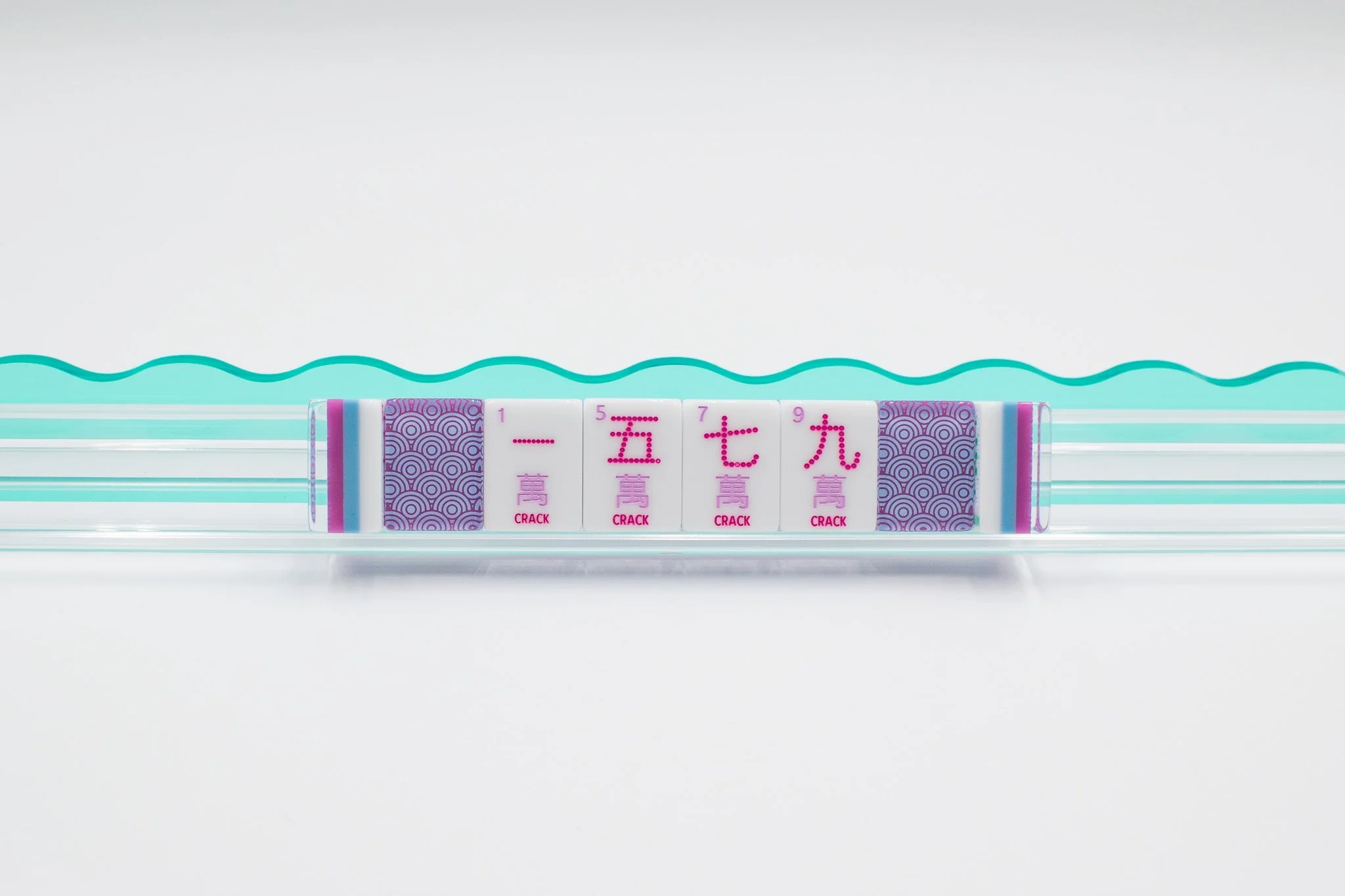 Crystal Confetti Purple | Mahjong with a Sprinkle of Color and Joy | Clear Top with Colorful Pattern and Layers - Image 15