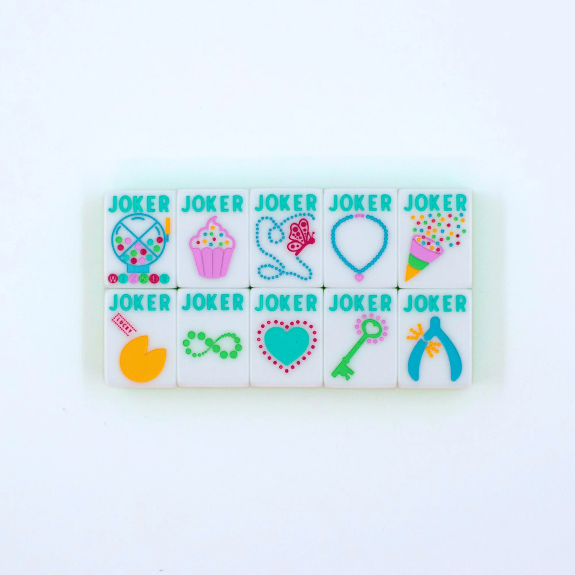 Crystal Confetti Purple | Mahjong with a Sprinkle of Color and Joy | Clear Top with Colorful Pattern and Layers - Image 7