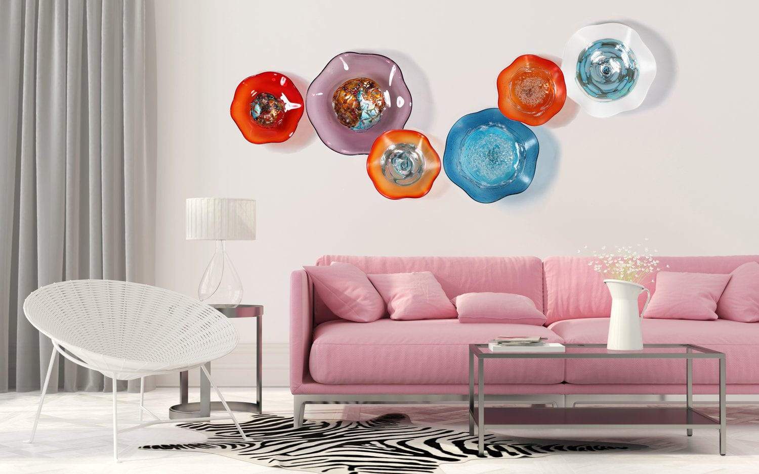 Nebula Wall Art Small by Viz Glass 7007SIR - Image 2