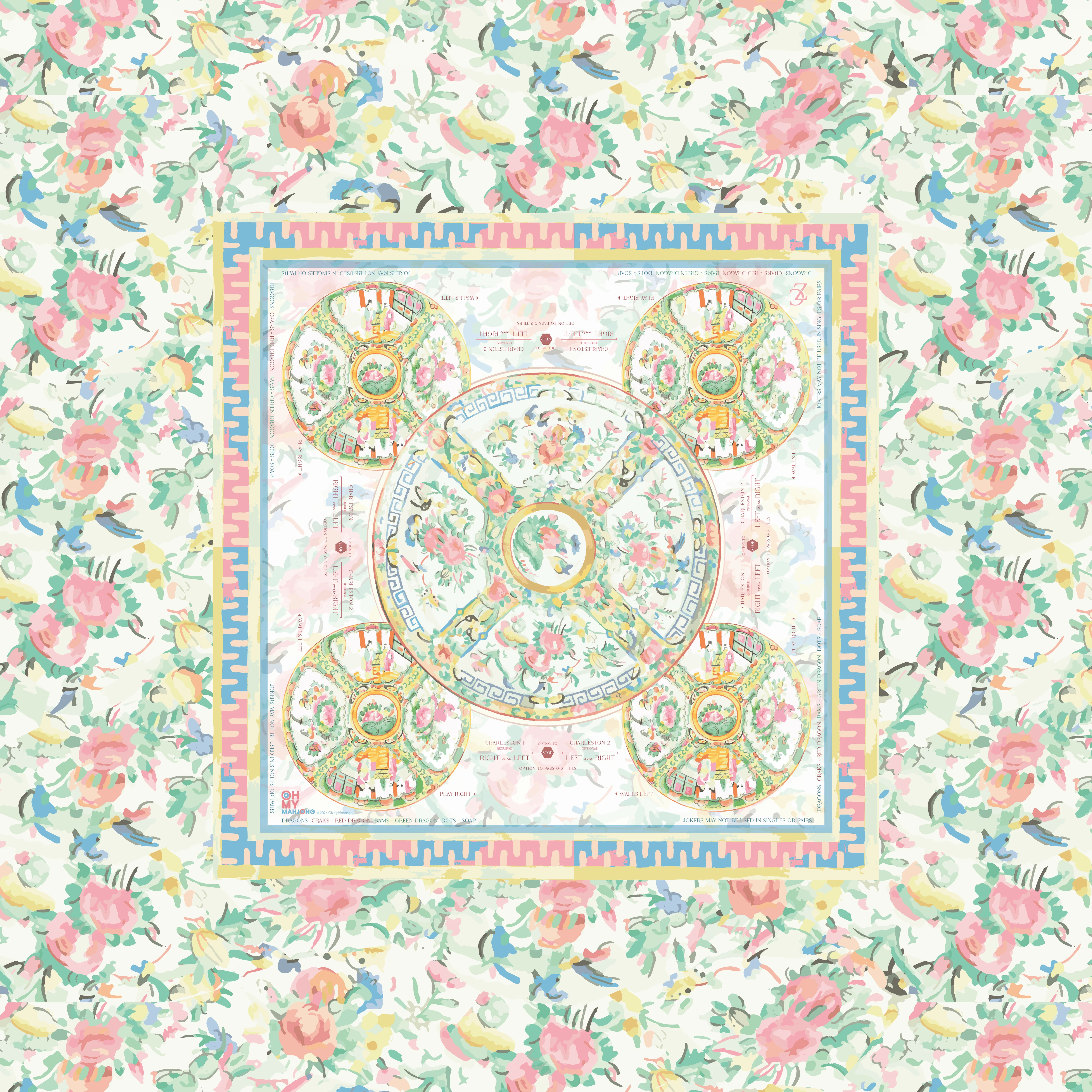 Oh My Mahjong Aristocrat Tablecloth - Image 6