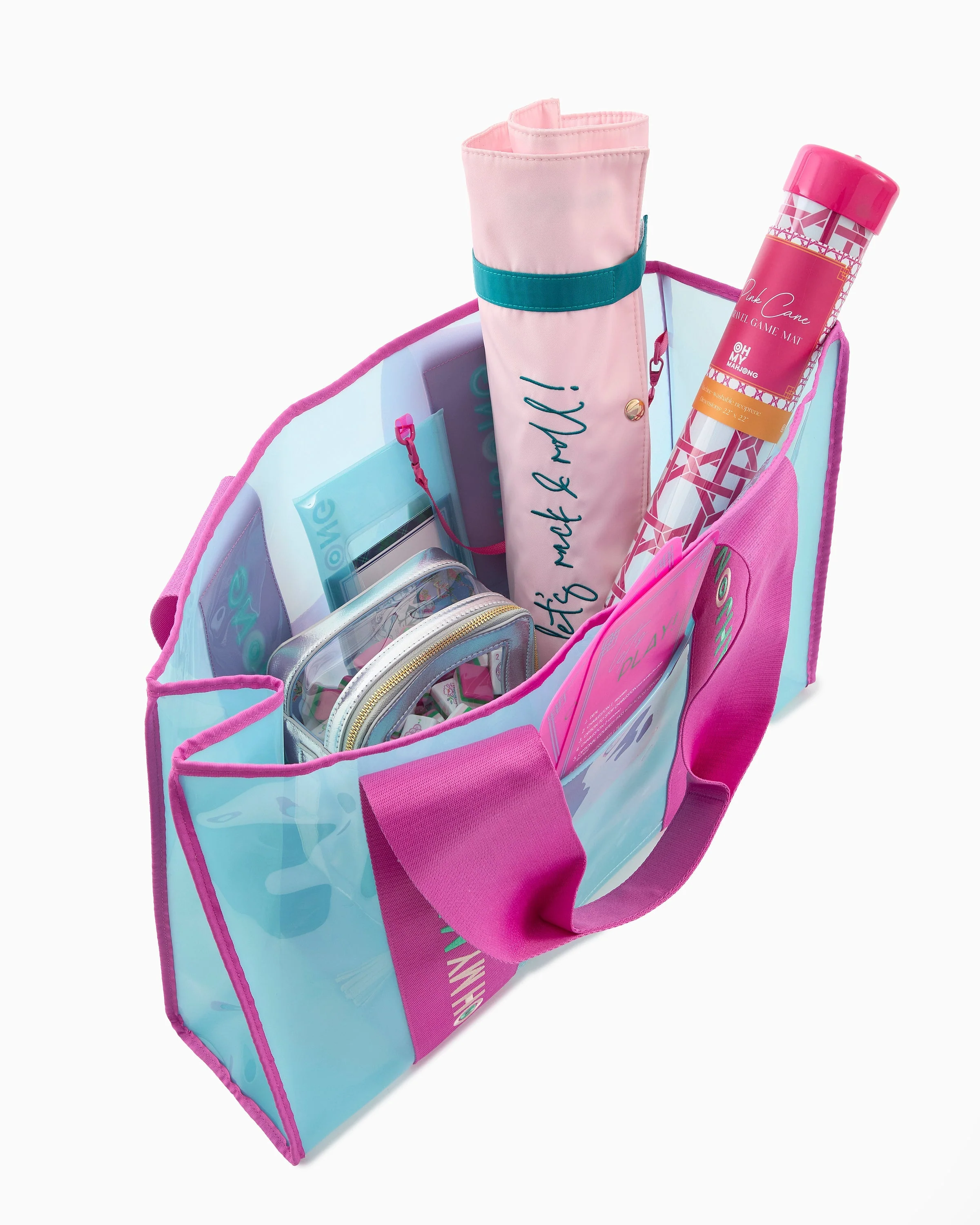 Oh My Mahjong Blue Beach Bag - Image 3