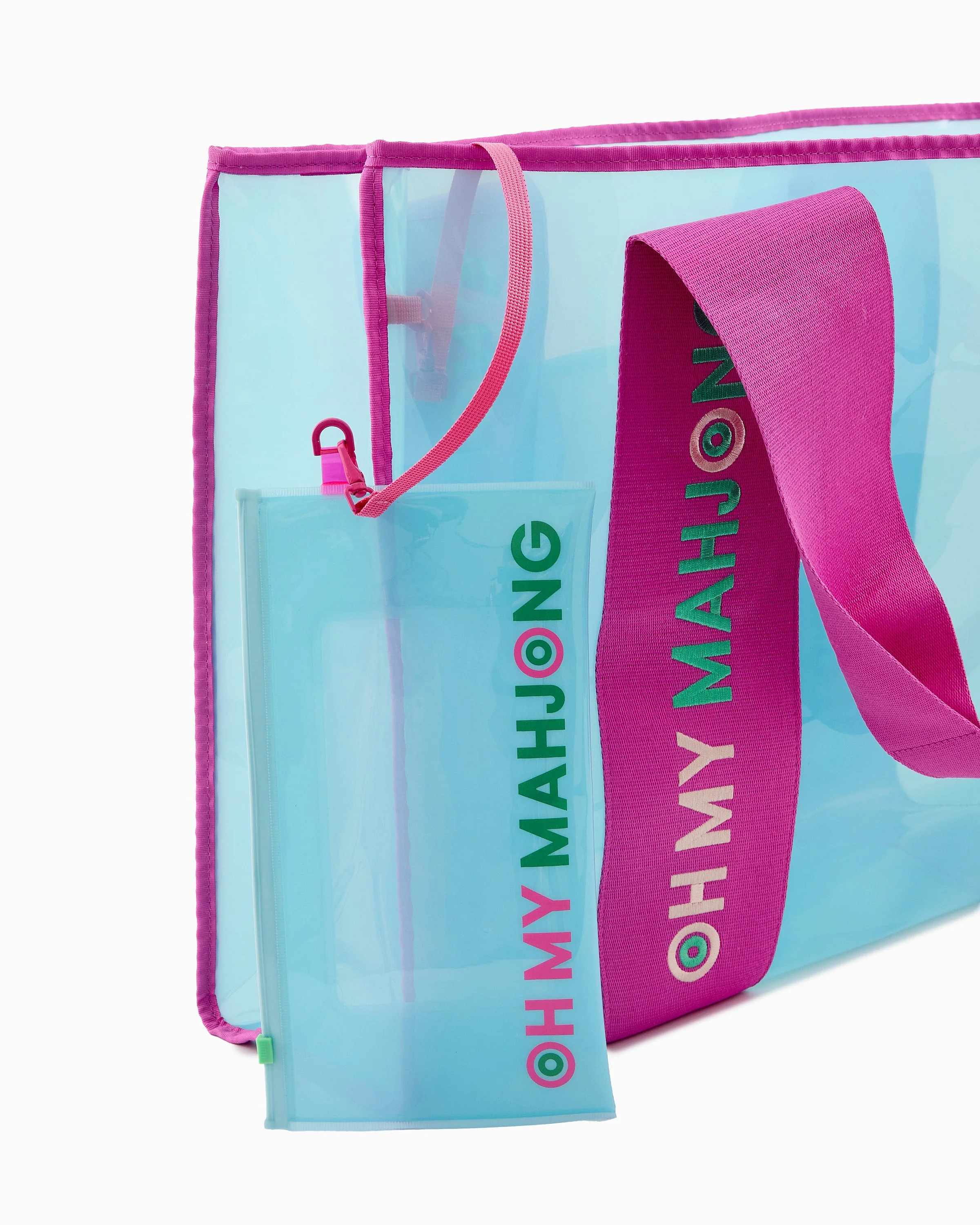 Oh My Mahjong Blue Beach Bag - Image 4