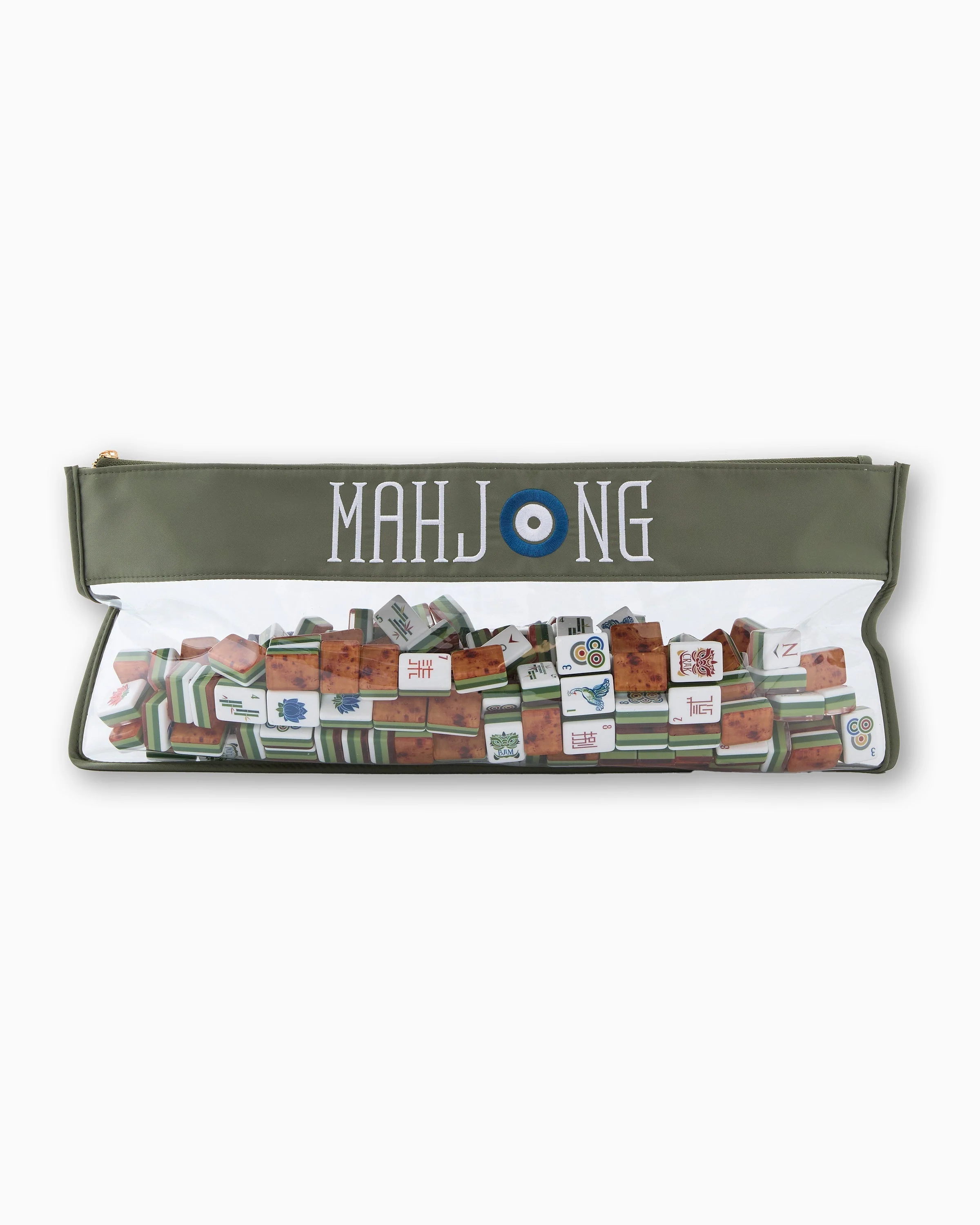 Oh My Mahjong Forest Green Mahjong Bag - Image 3