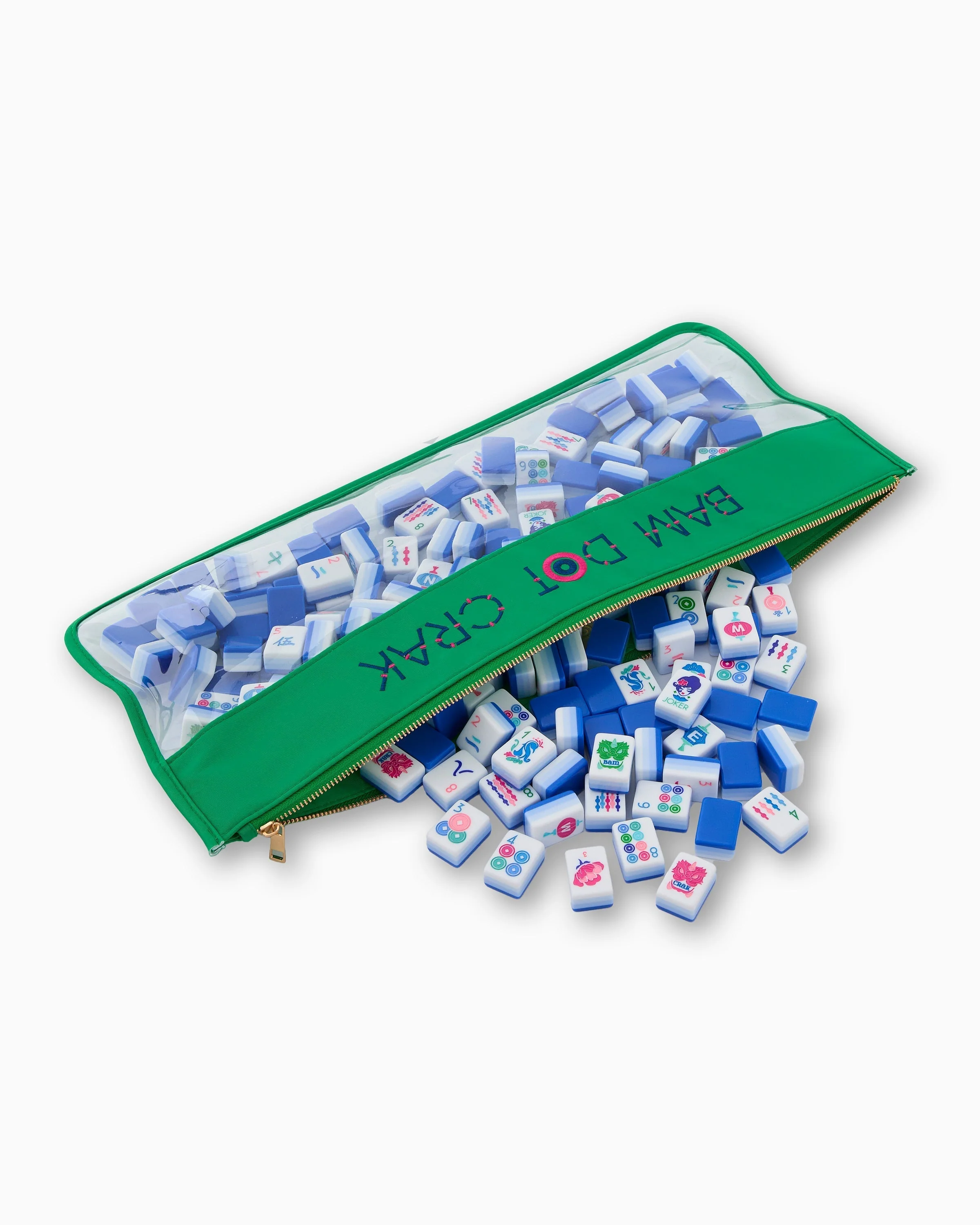 Oh My Mahjong Kelly Green Bam Dot Crak Bag - Image 2