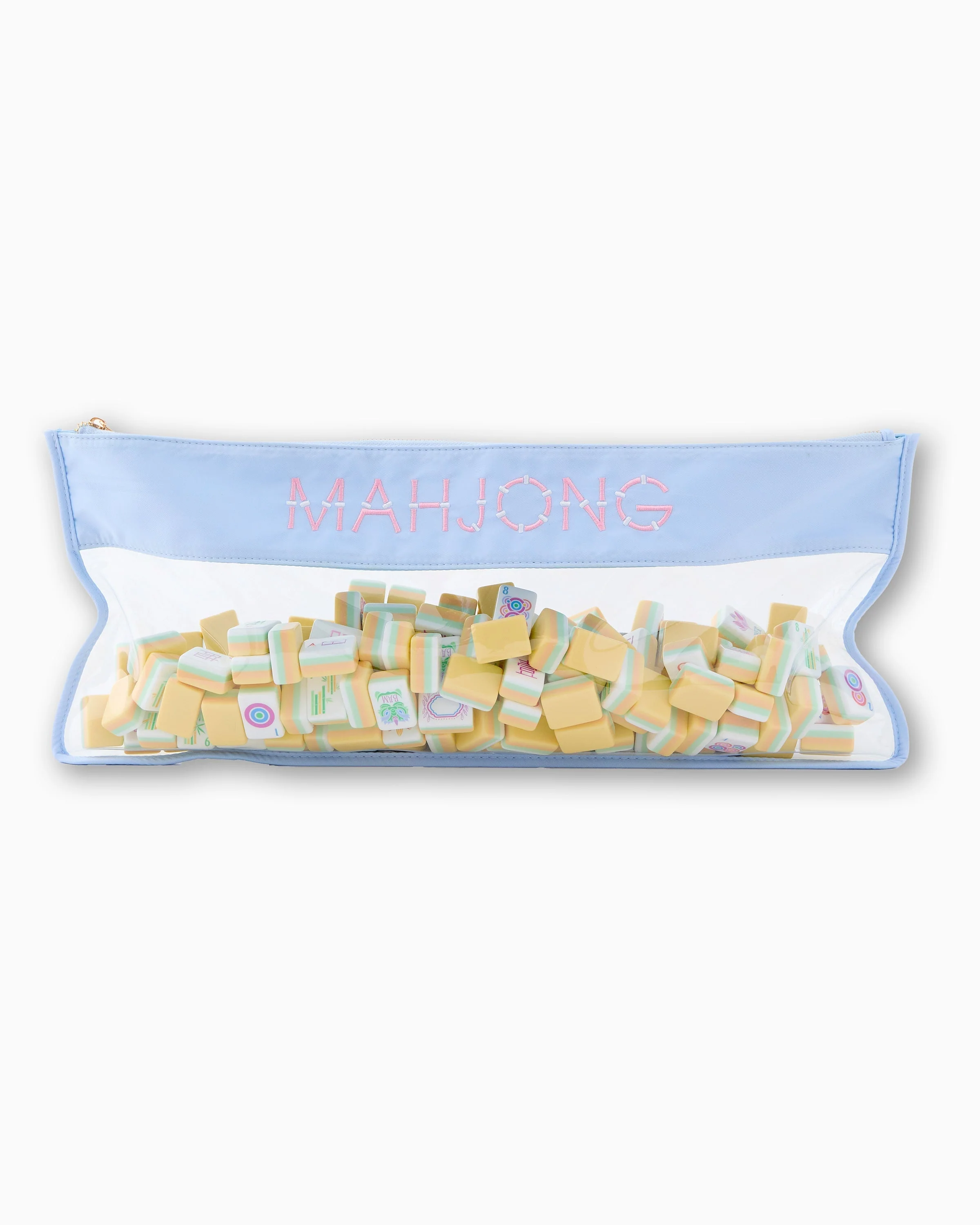 Oh My Mahjong Light Blue Bamboo Mahjong Bag - Image 5
