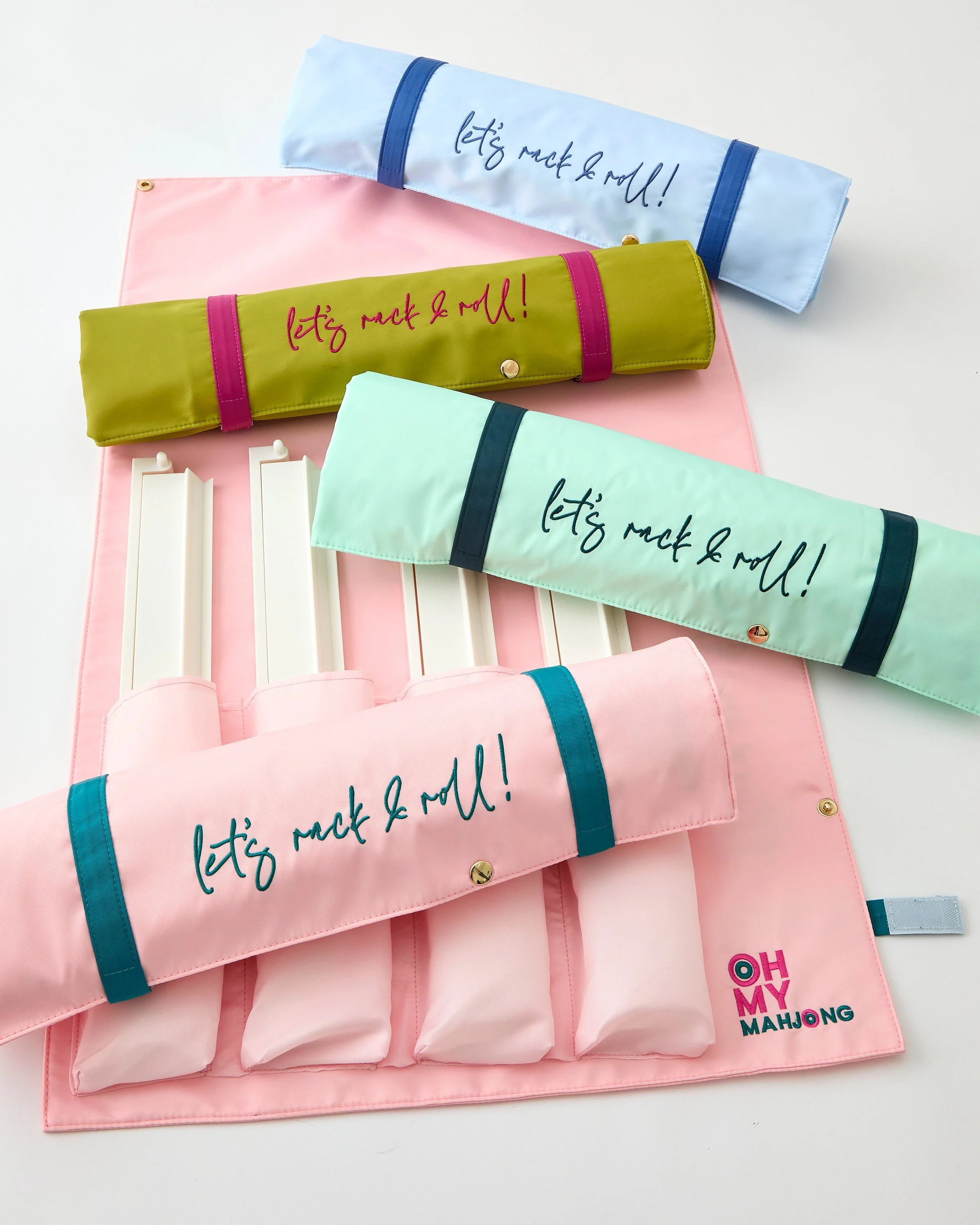 Oh My Mahjong Light Pink Let's Rack & Roll Bag - Image 4