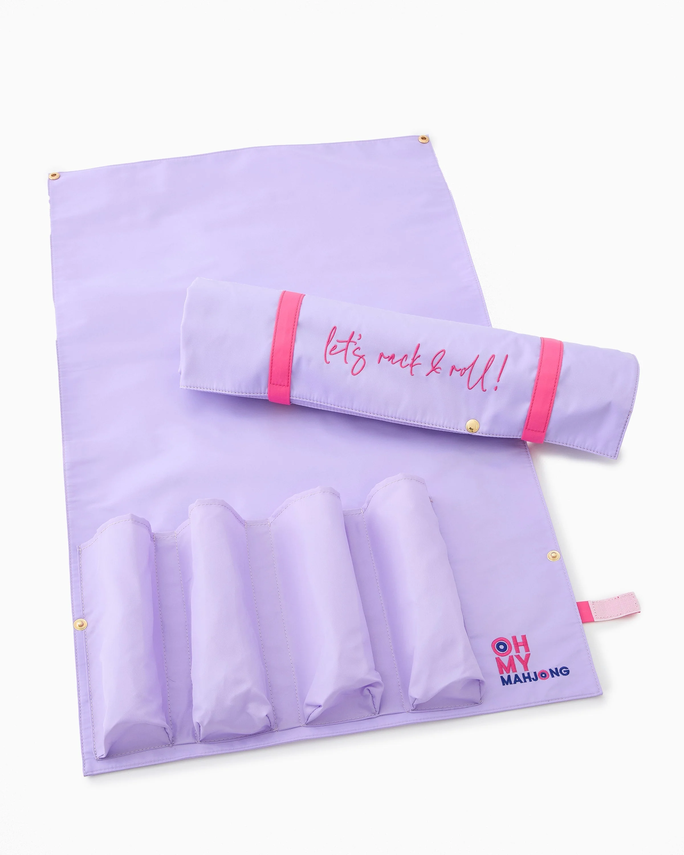 Oh My Mahjong Lilac Let's Rack & Roll Bag - Image 3