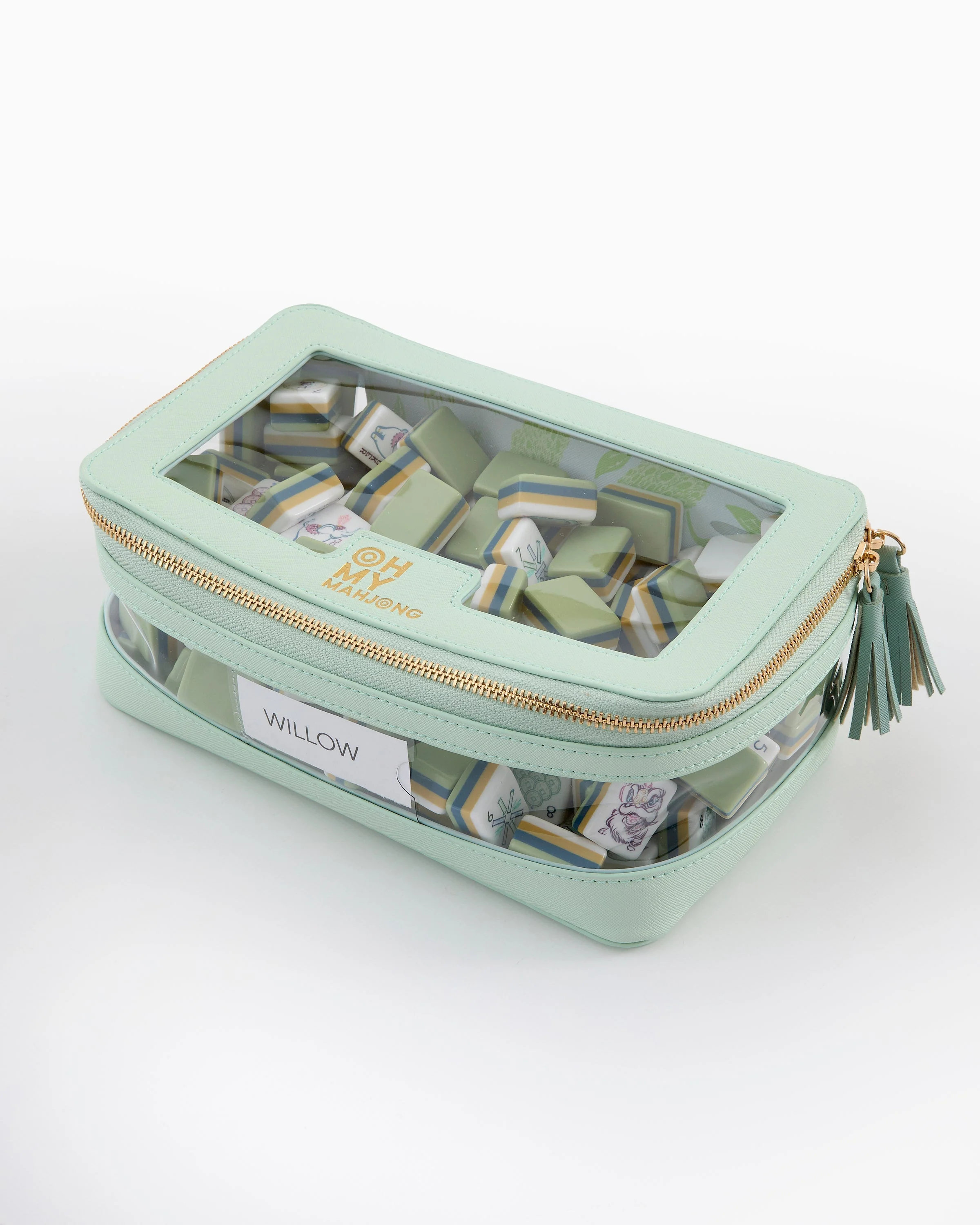 Oh My Mahjong Mint Tile Storage Bag - Image 3