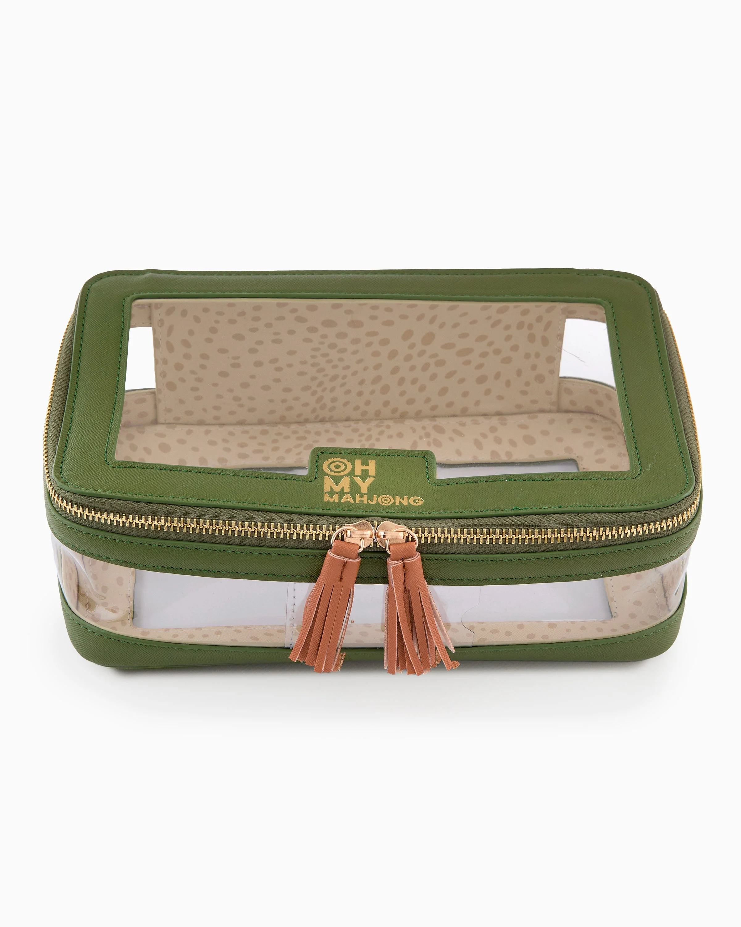 Oh My Mahjong Olive Tile Storage Bag