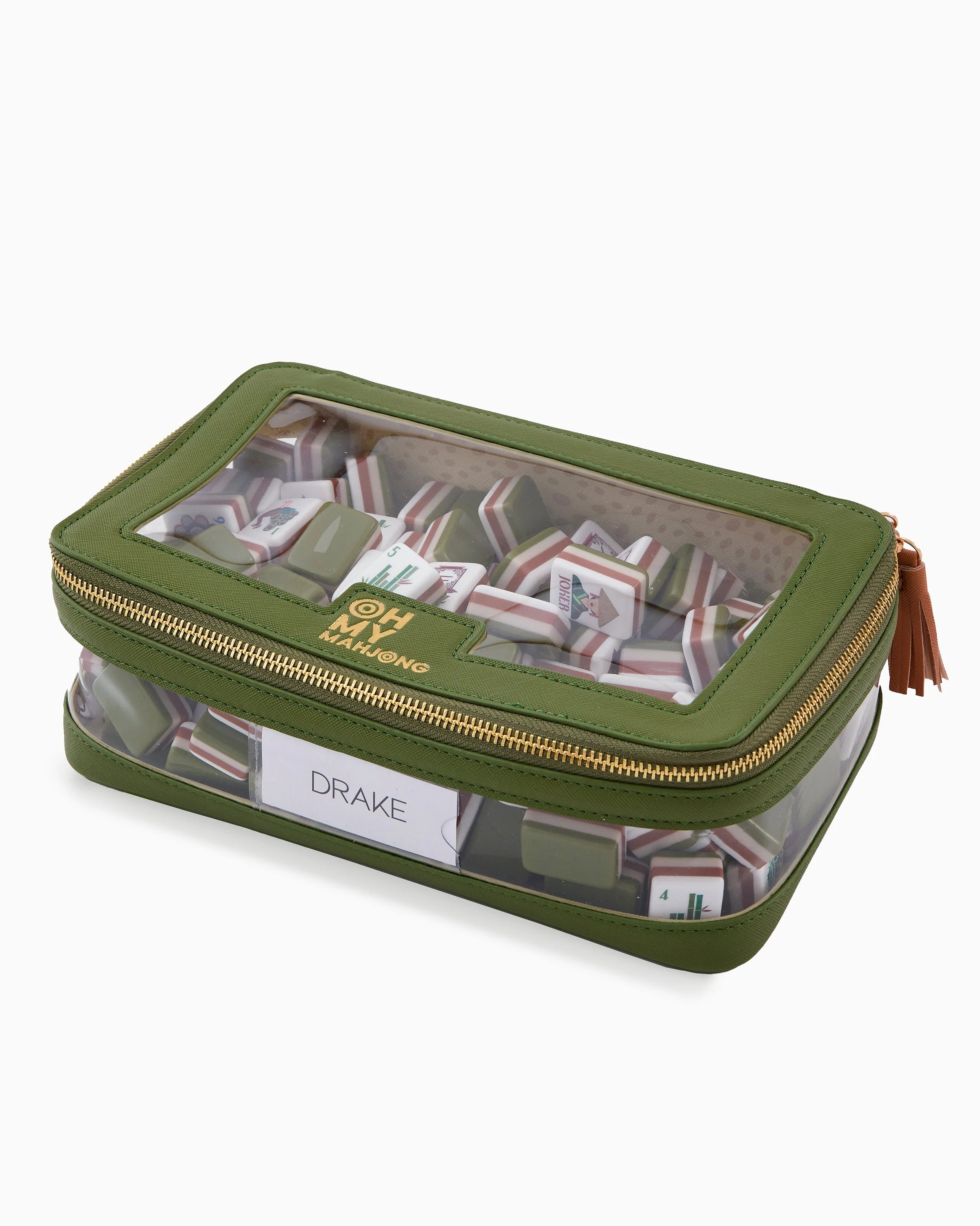 Oh My Mahjong Olive Tile Storage Bag - Image 3