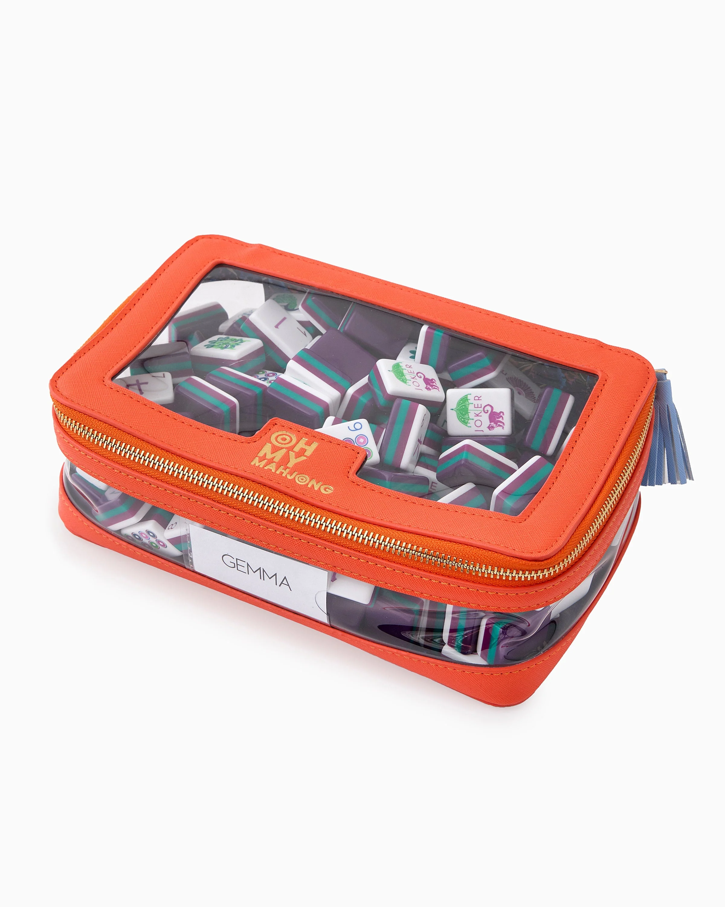 Oh My Mahjong Orange Tile Storage Bag - Image 3