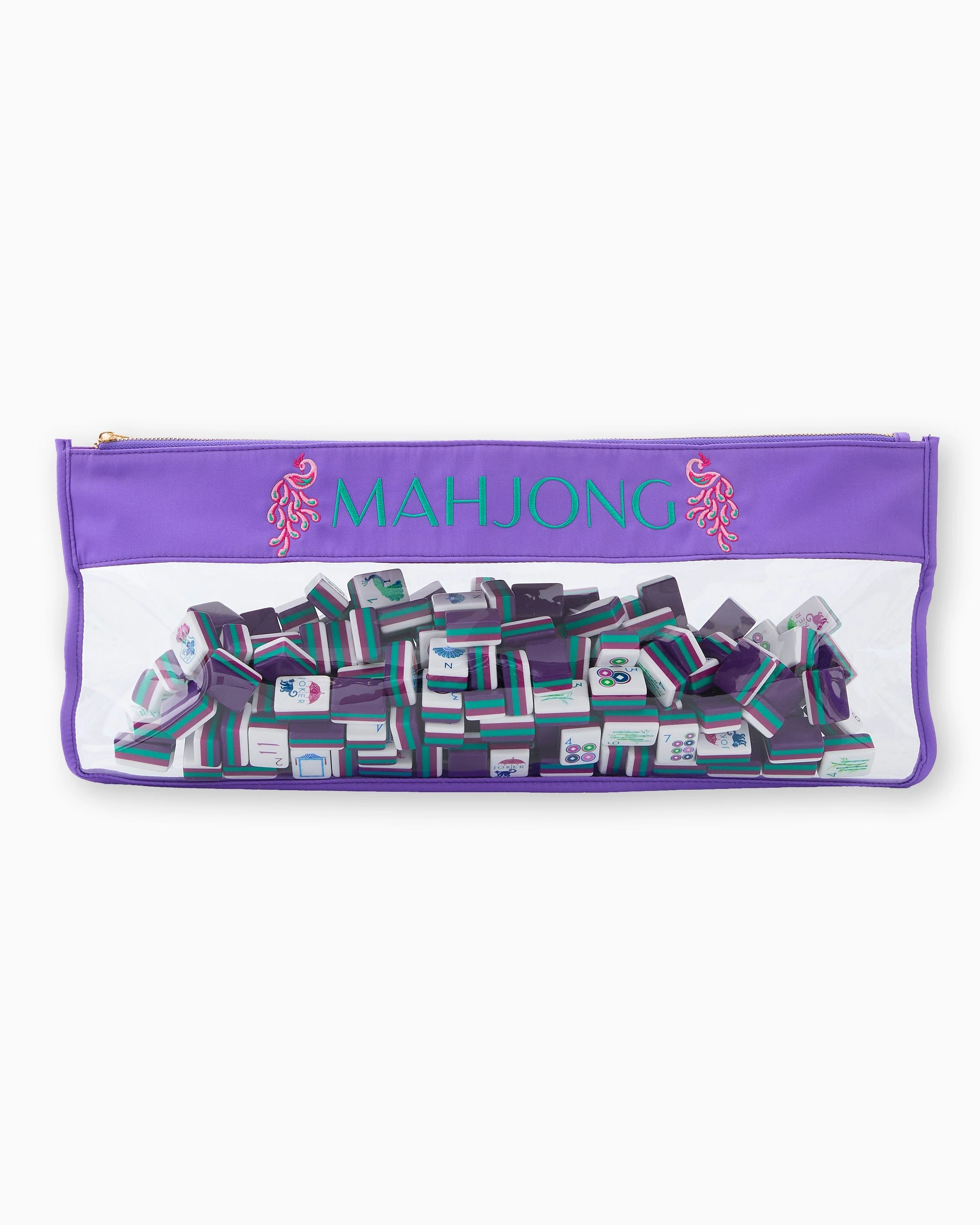 Oh My Mahjong Purple Peacock Mahjong Bag - LAST CHANCE VERY LTD AVAILABLITY - Image 3