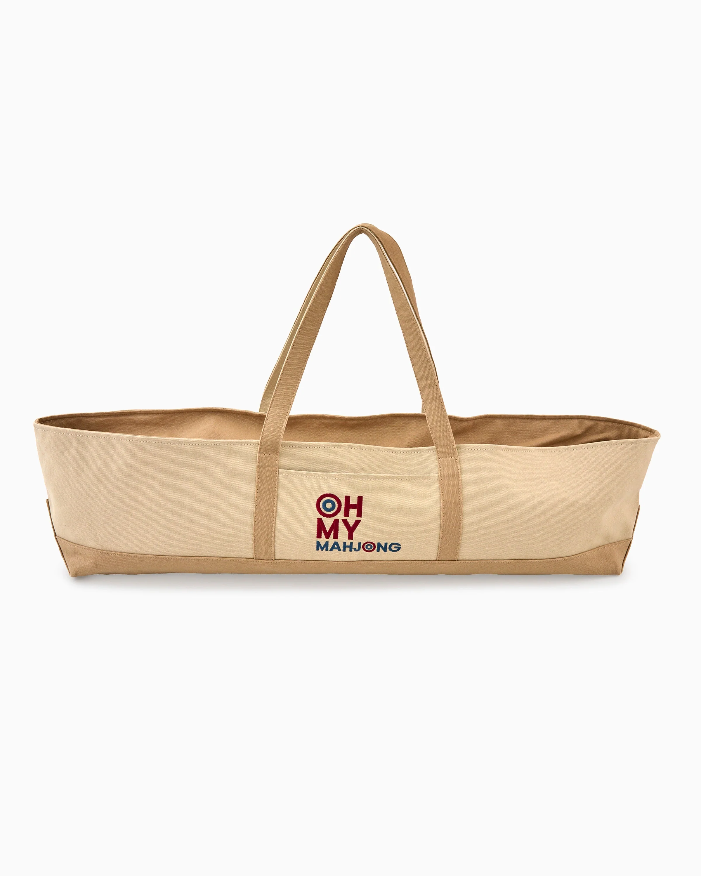 Oh My Mahjong Taupe Mat Storage Bag