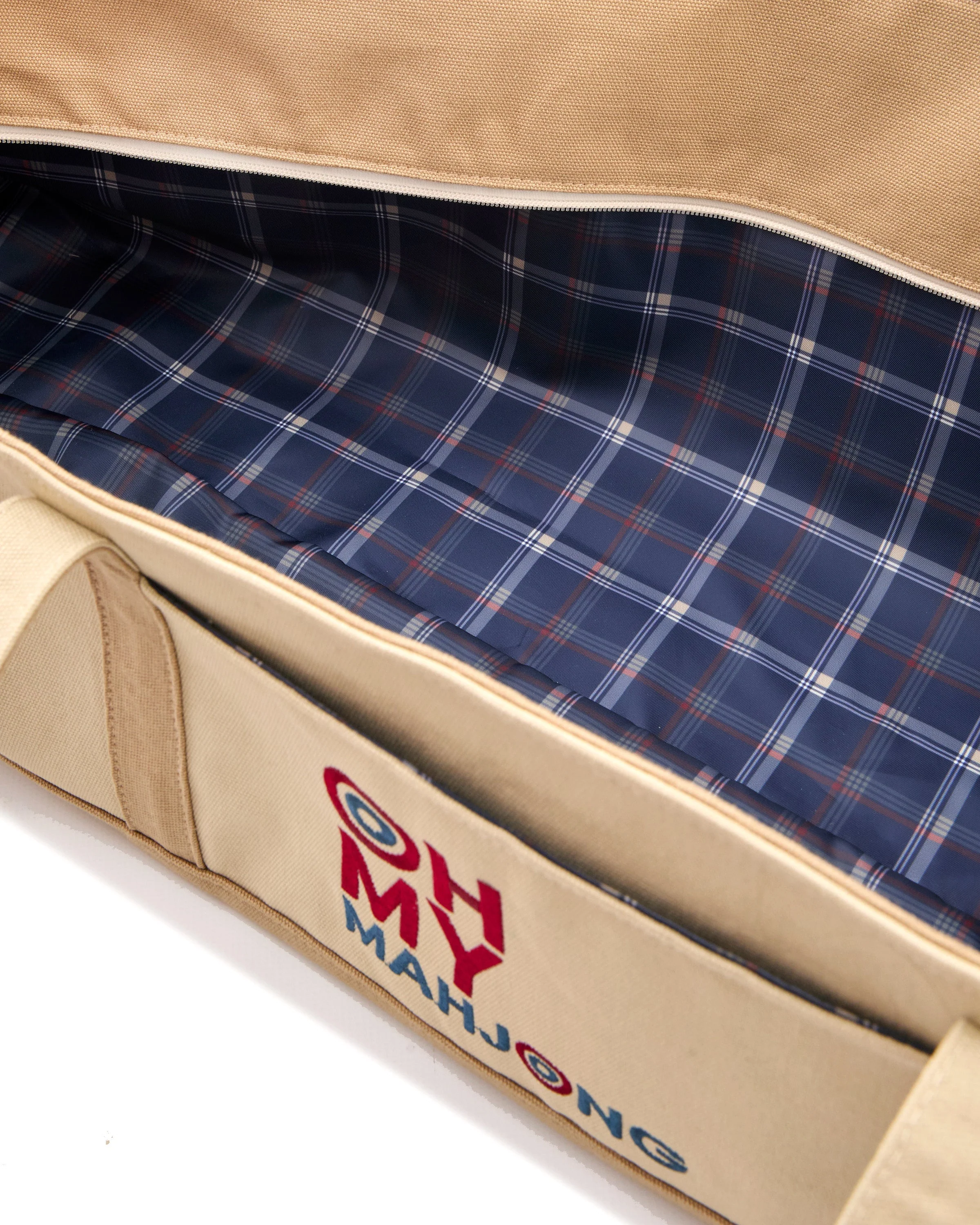 Oh My Mahjong Taupe Mat Storage Bag - Image 2
