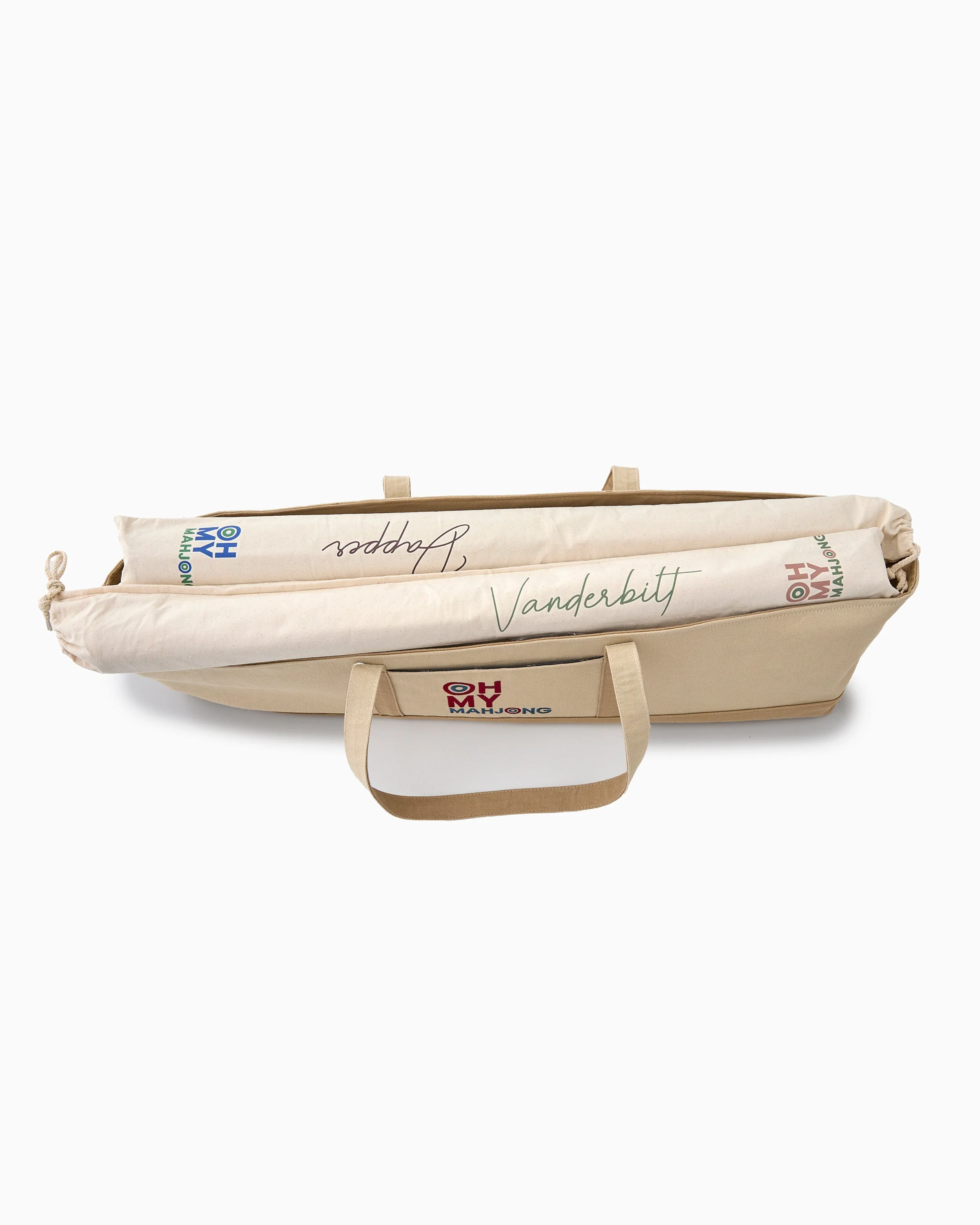 Oh My Mahjong Taupe Mat Storage Bag - Image 4
