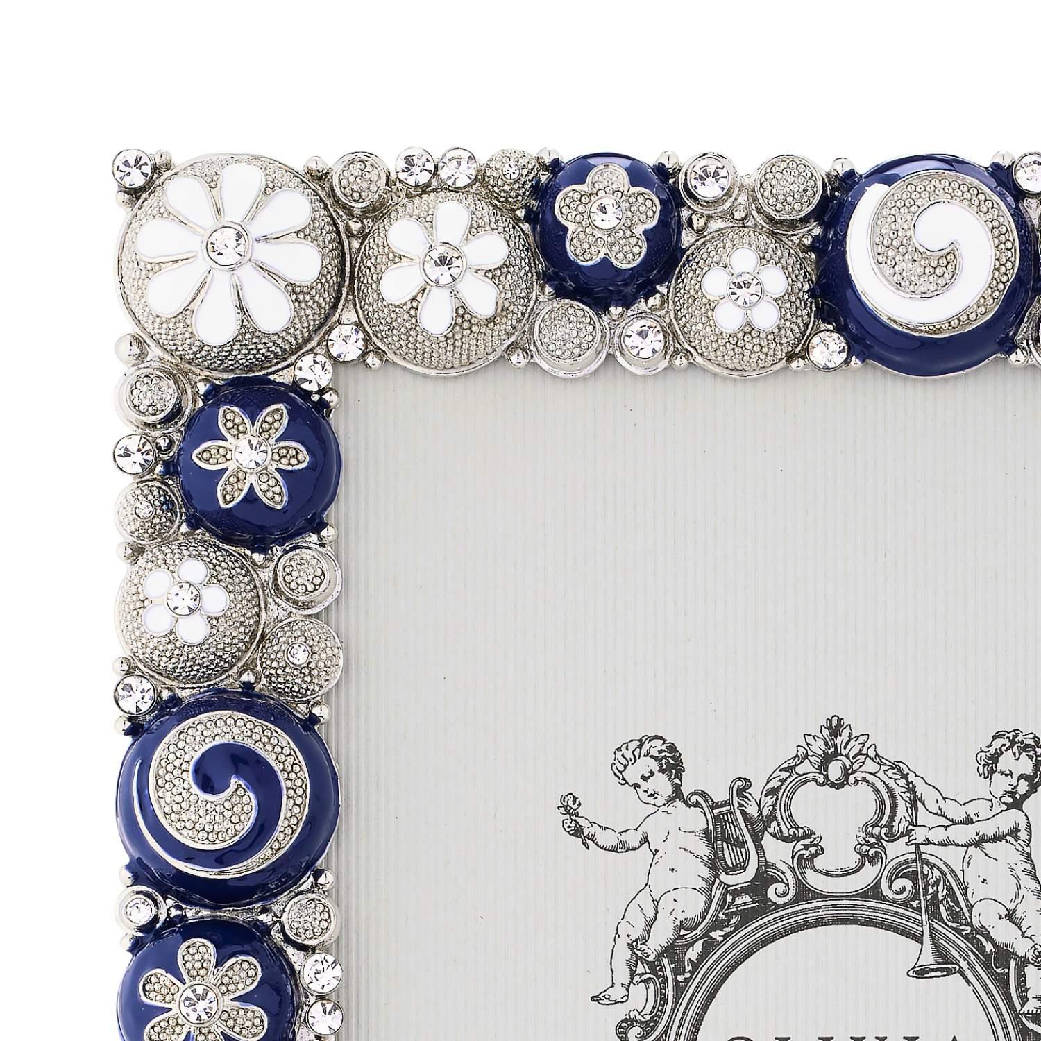 Olivia Riegel Blue & White Charisma 5" x 7" Picture Frame - Image 4