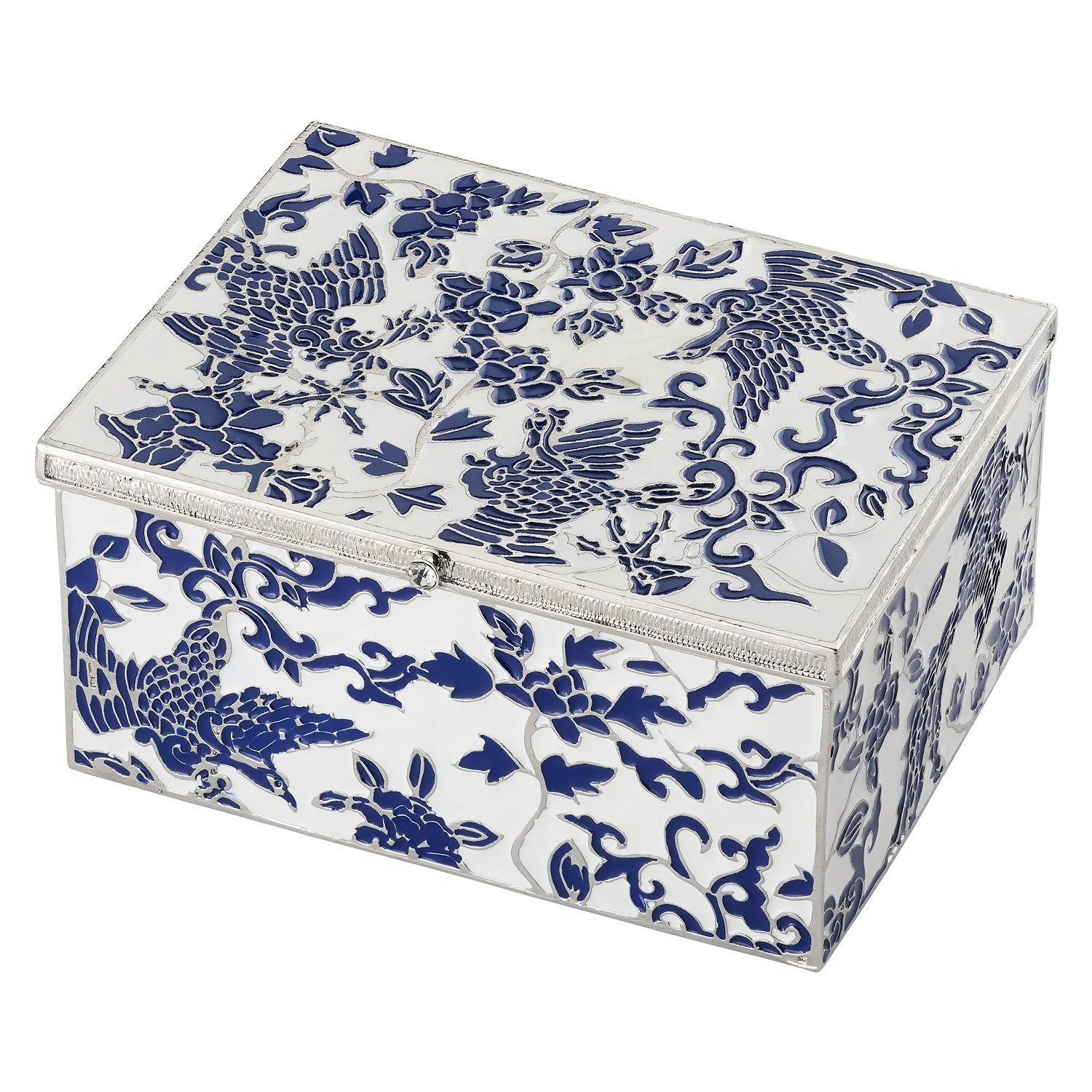 Olivia Riegel Blue & White Imperial Phoenix Box Blue
