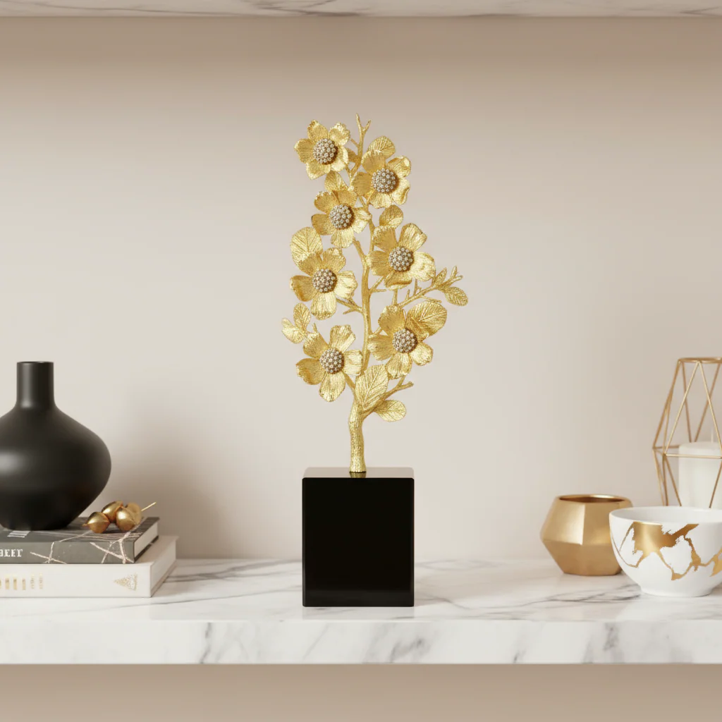 Olivia Riegel Botanica Sculpture Gold - Image 4