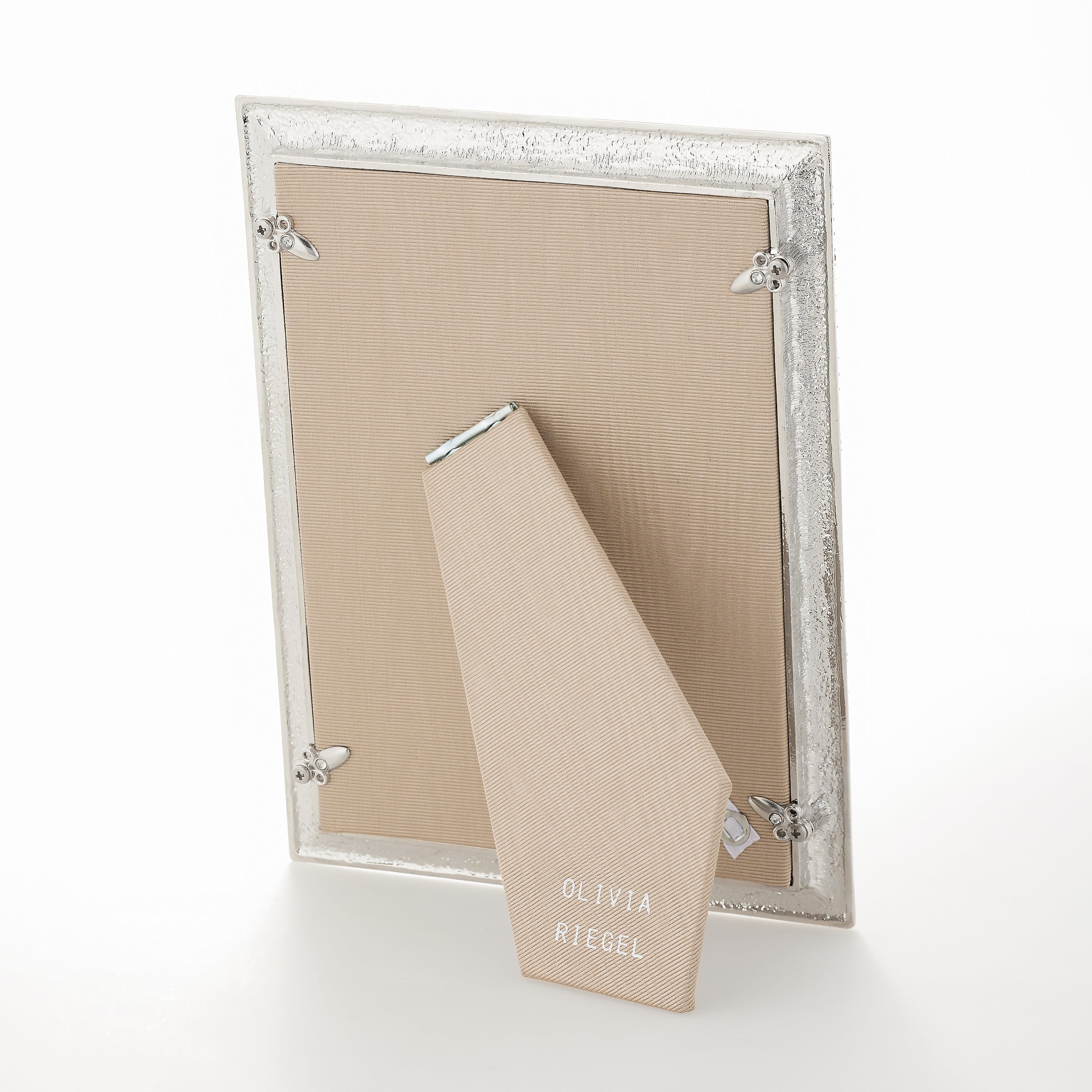 Olivia Riegel Classic Crystal Pavé Picture Frame Silver 5" x 7" - Image 5