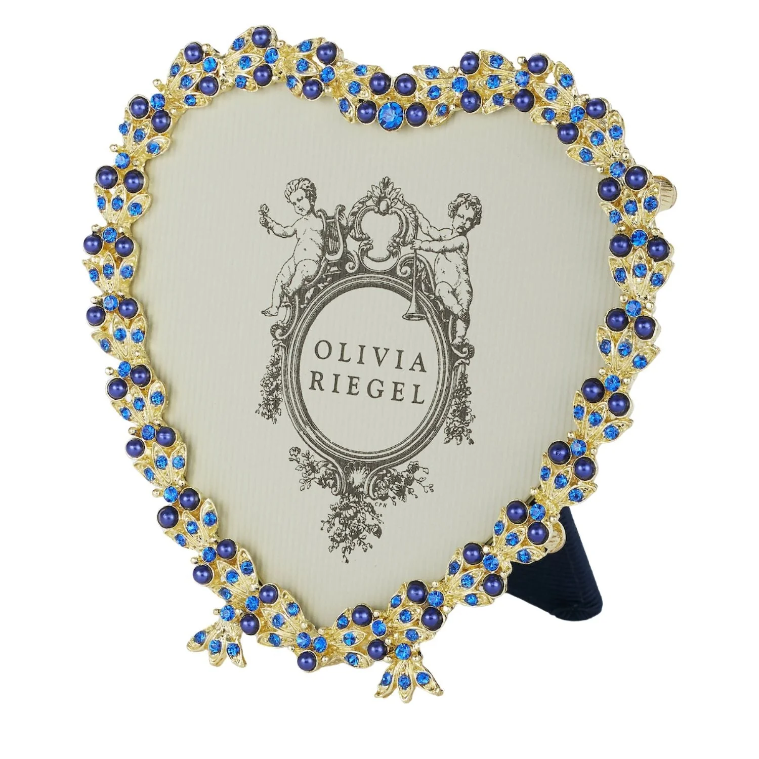 Olivia Riegel Contessa Heart Sapphire 3.5" Frame Gold - Image 2