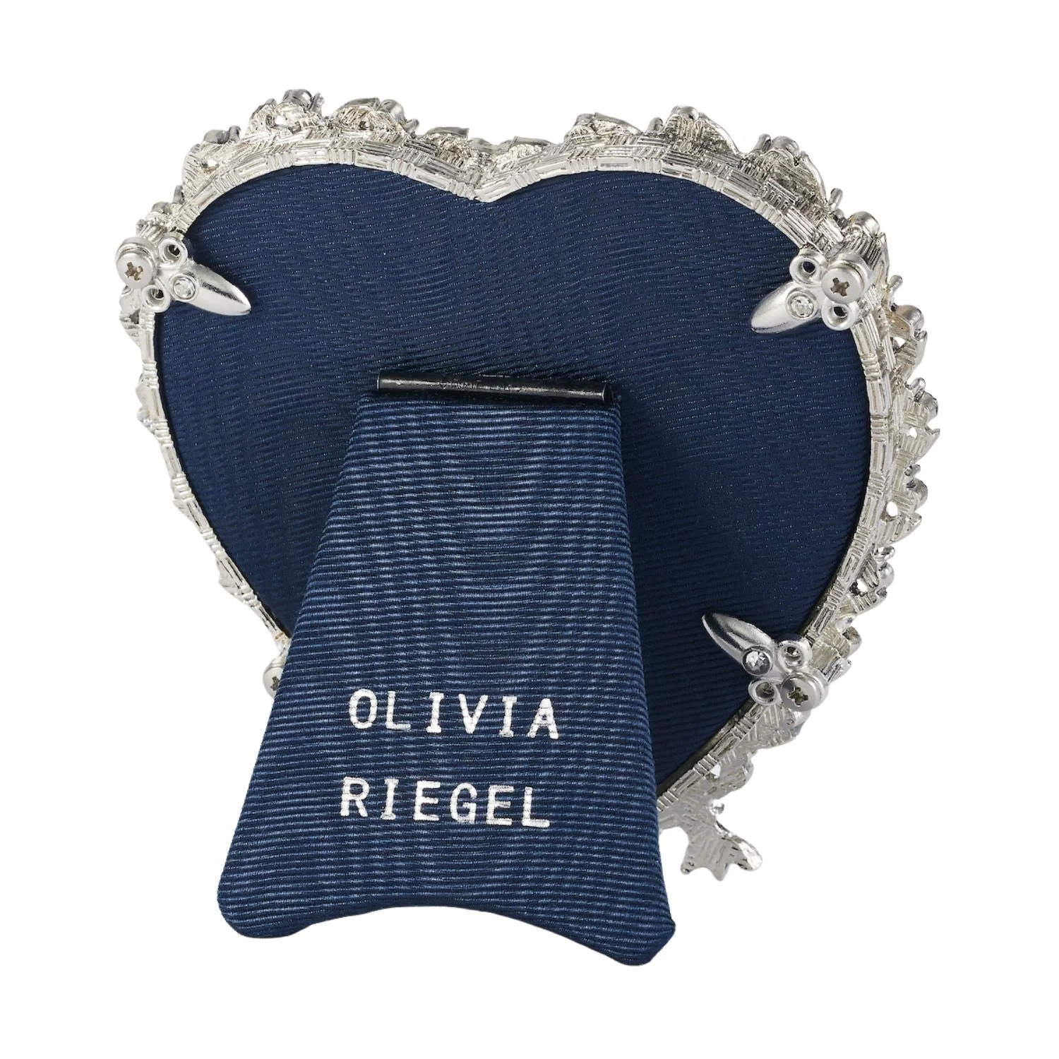 Olivia Riegel Contessa Heart Sapphire 3.5" Frame Silver - Image 3
