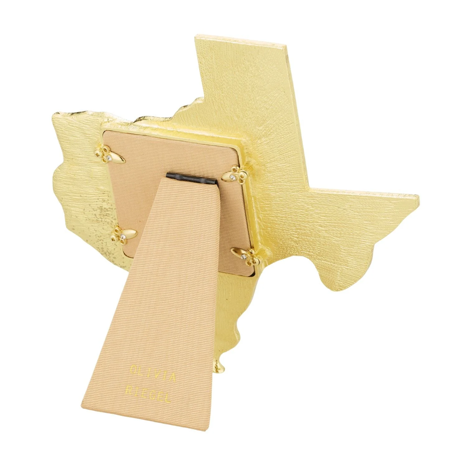 Olivia Riegel Crystal Texas Picture Frame Gold 3" x 3" - Image 4