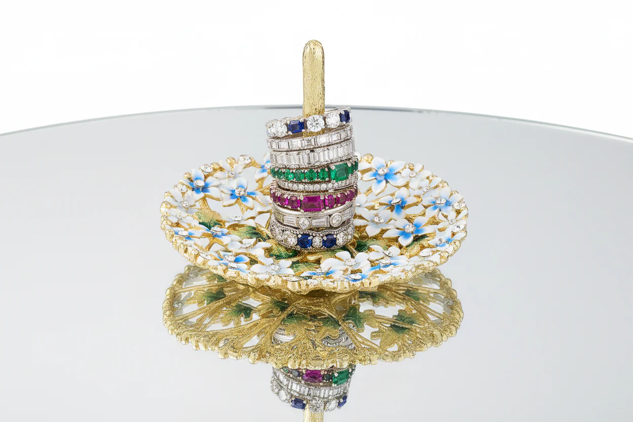 Olivia Riegel Daphne Ring Holder Blue - Image 5