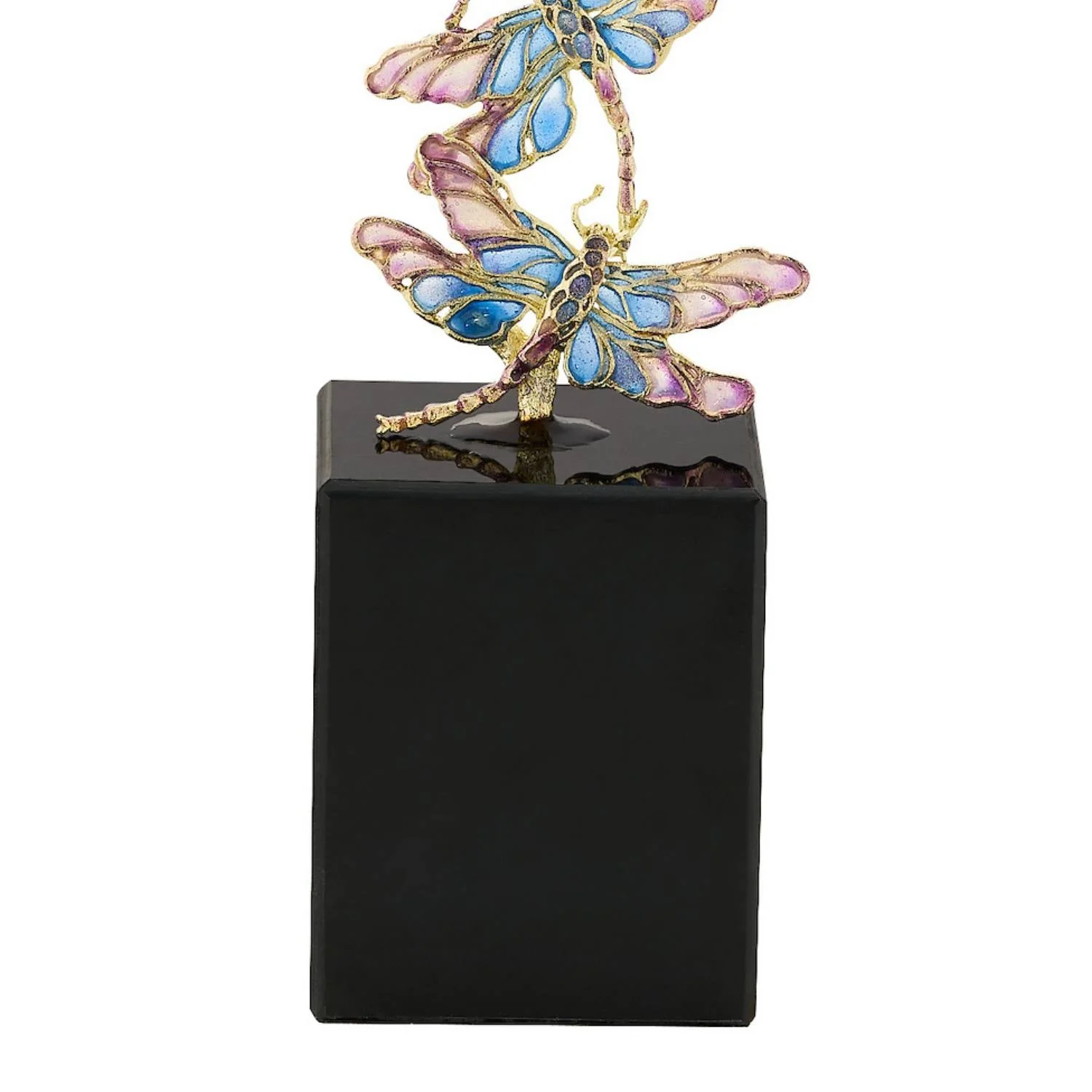 Olivia Riegel Enamel Dragonfly Sculpture Blue - Image 4