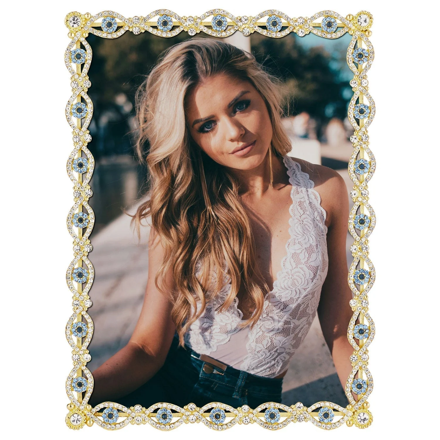 Olivia Riegel Evil Eye 5 x 7 Frame Gold 5" x 7" - Image 2