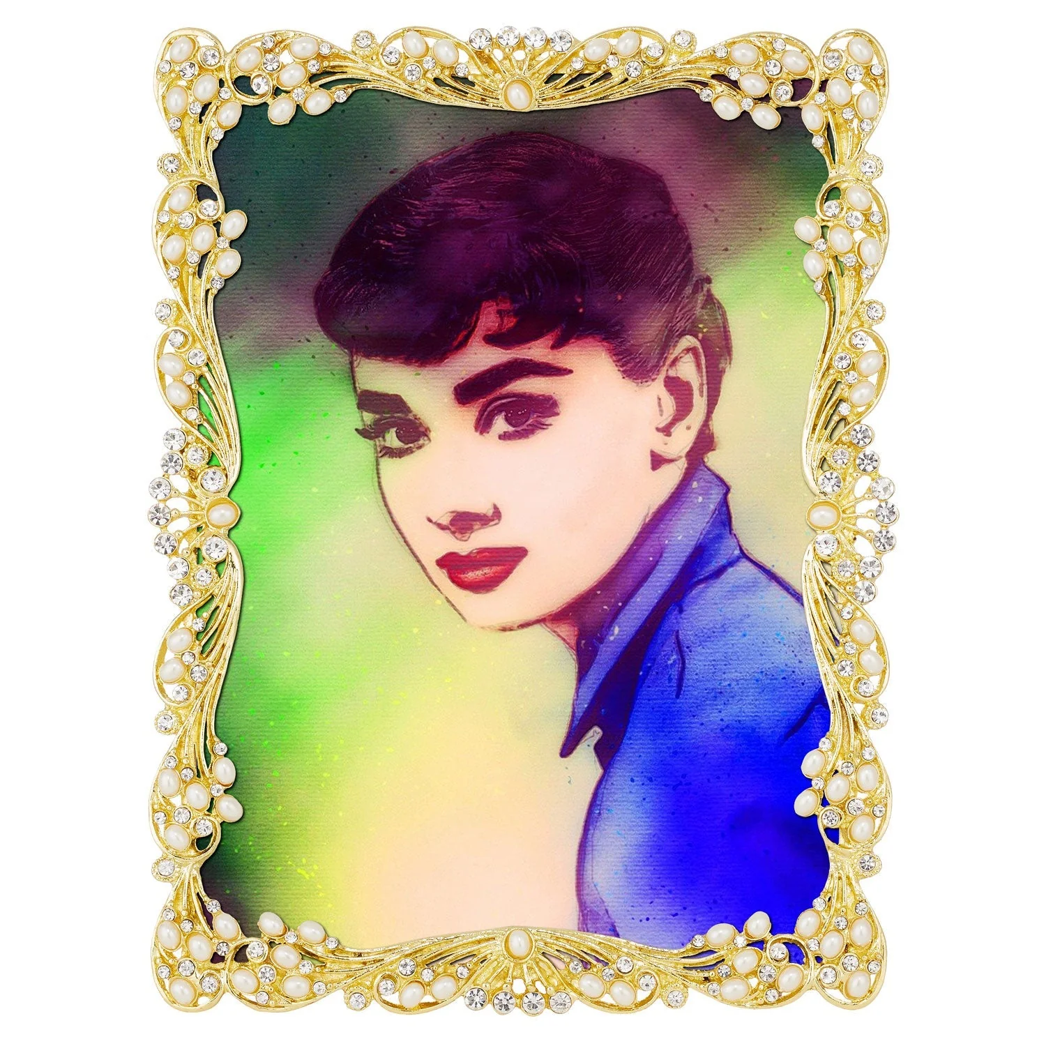 Olivia Riegel Gold Audrey 5" x 7" Frame - Image 2