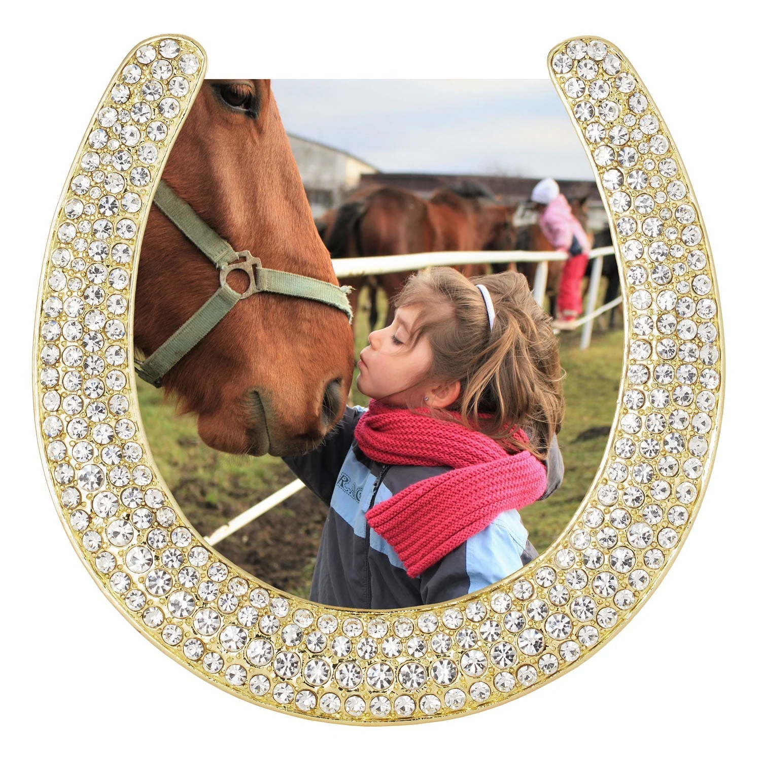 Olivia Riegel Gold Horseshoe 3.5" Frame - Image 2