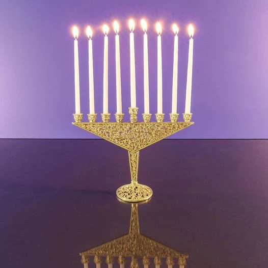 Olivia Riegel Isadora Menorah Gold - Image 2