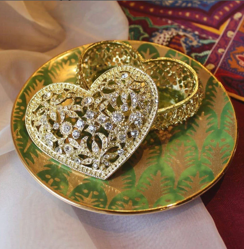 Olivia Riegel Gold Luxembourg Heart Box - Image 3