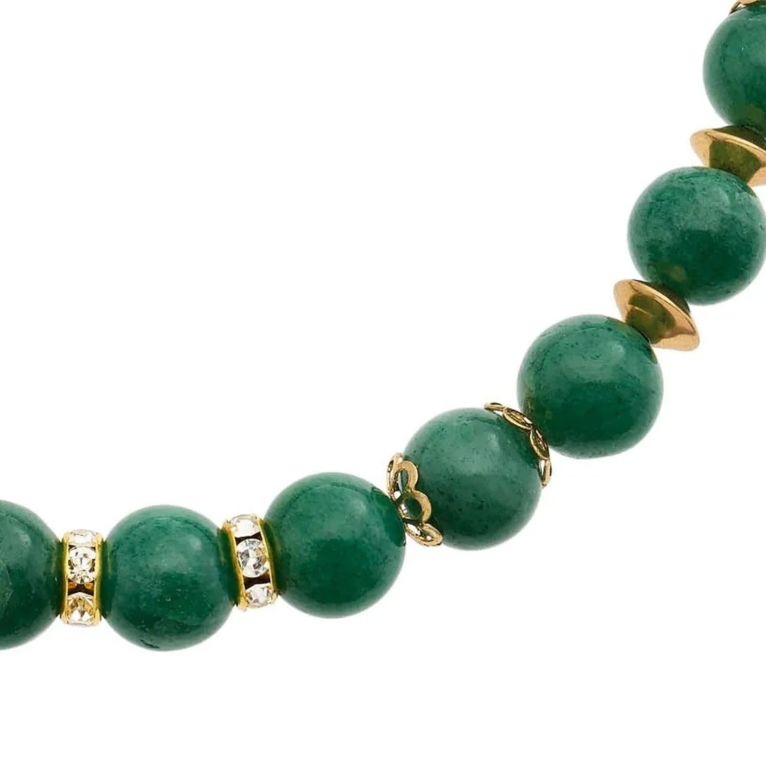 Olivia Riegel Green Aventurine Bead Necklace Green - Image 3