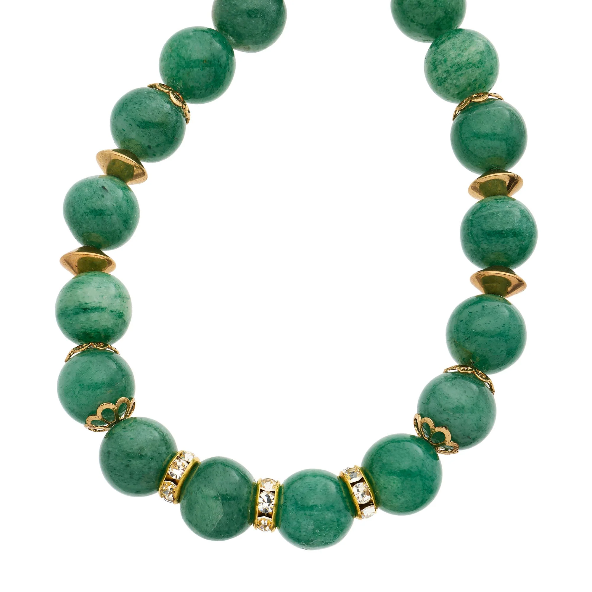 Olivia Riegel Green Aventurine Bead Necklace Green - Image 4