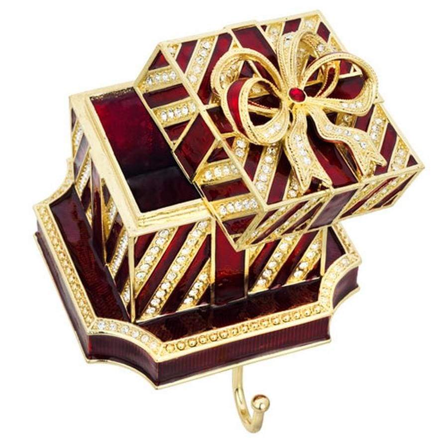 Olivia Riegel Red Gift Box Stocking Holder - Image 2
