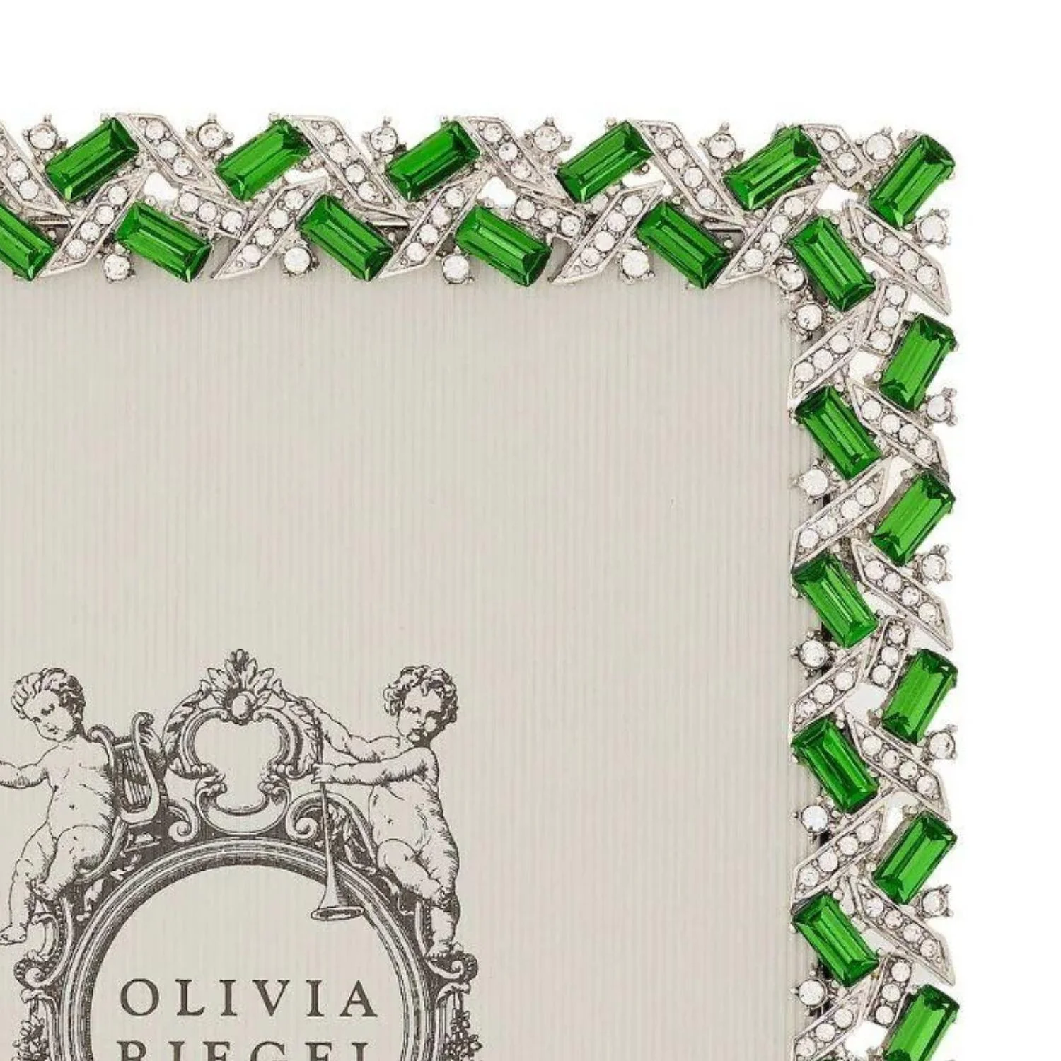 Olivia Riegel Silver Hamilton Picture Frame Emerald 5" x 7" - Image 3