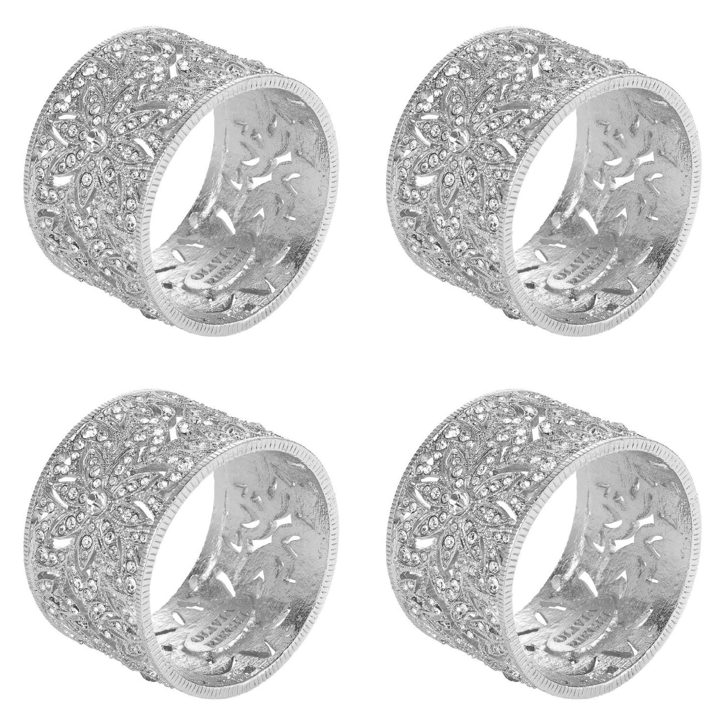 Olivia Riegel Silver Windor Napkin Ring Set Of 4