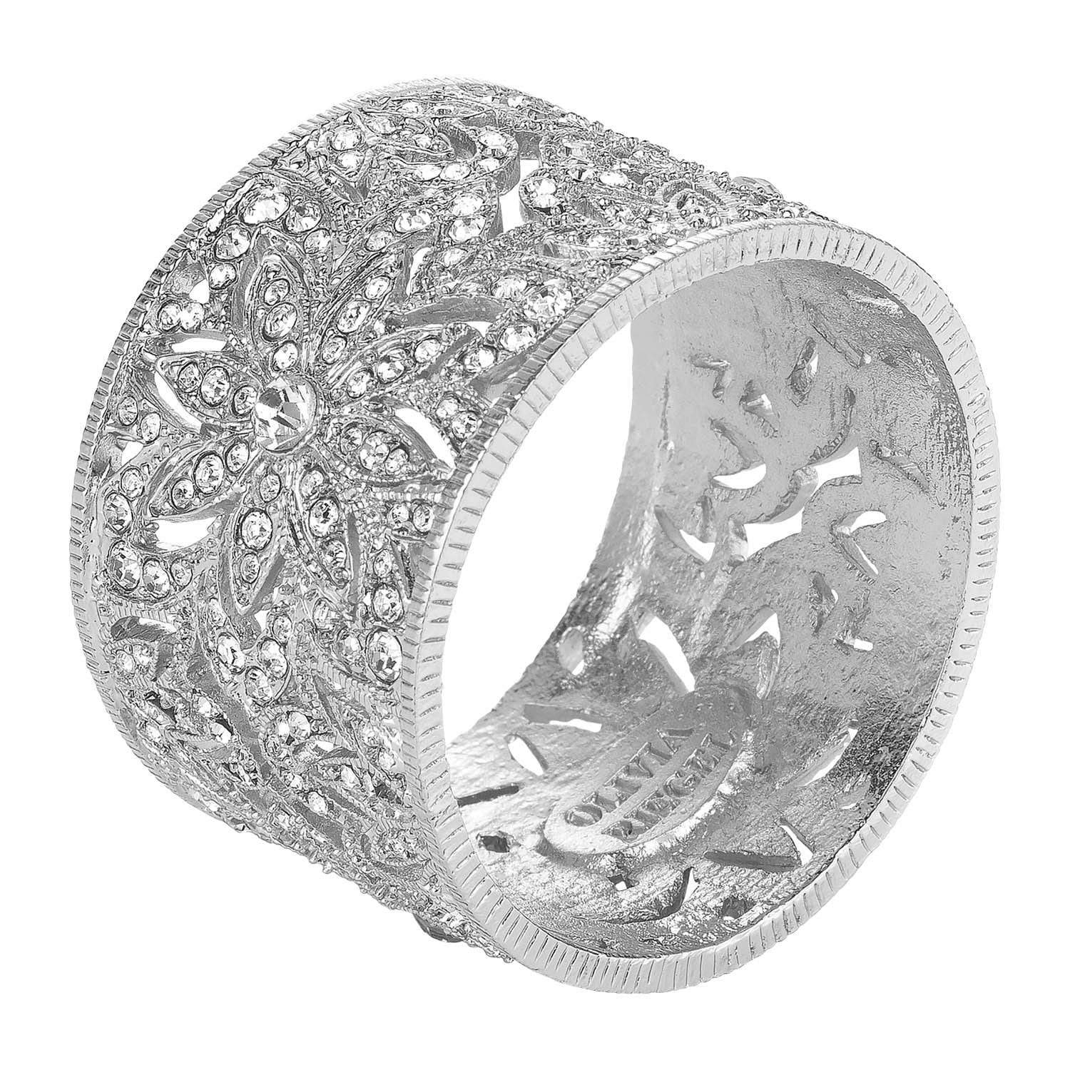 Olivia Riegel Silver Windor Napkin Ring Set Of 4 - Image 2