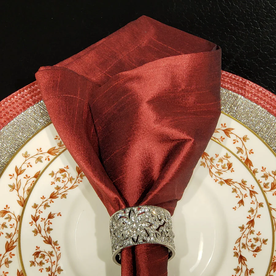 Olivia Riegel Silver Windor Napkin Ring Set Of 4 - Image 3