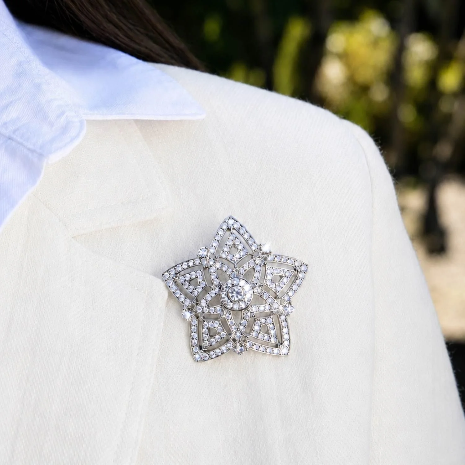 Olivia Riegel Star Brooch Silver - Image 2