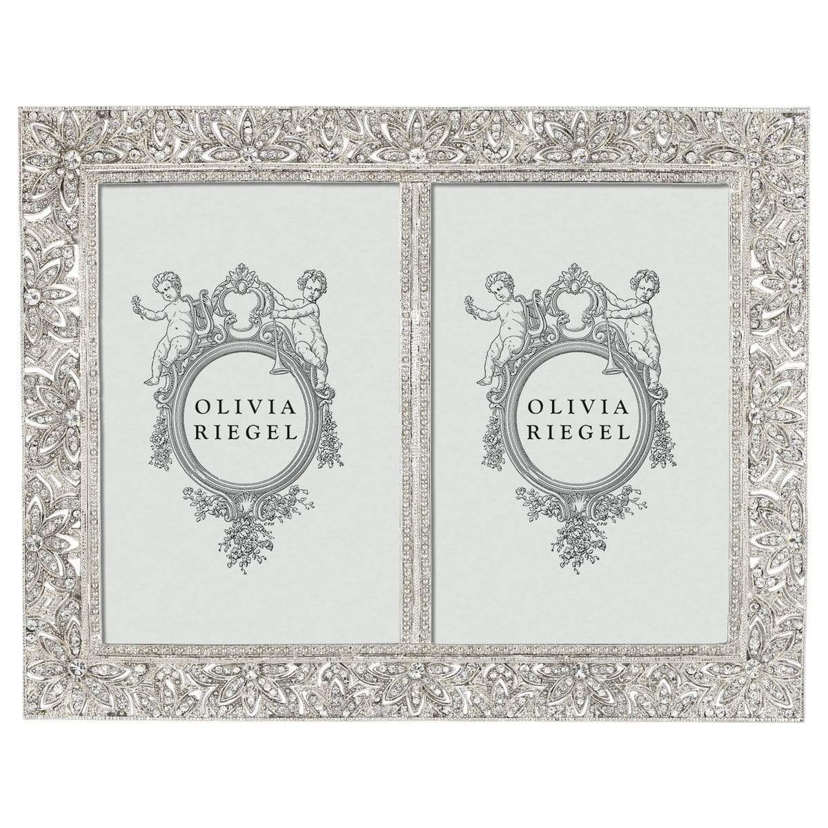 Olivia Riegel Windsor Silver Double 4 X 6 Frame