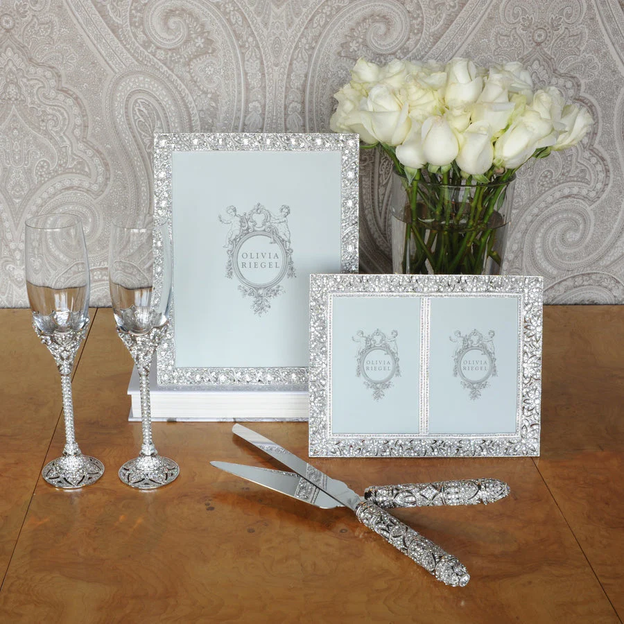 Olivia Riegel Windsor Silver Double 4 X 6 Frame - Image 4